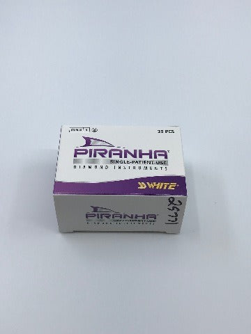 SS White 859-010FR Piranha Single Use Diamond, Needle, Fine ~ Box of 25