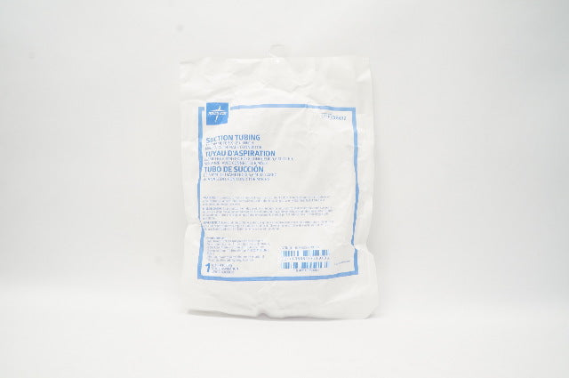 Medline OR612 Suction Tubing 1/4 inch x 12Ft. Ribbed, with Male Connector