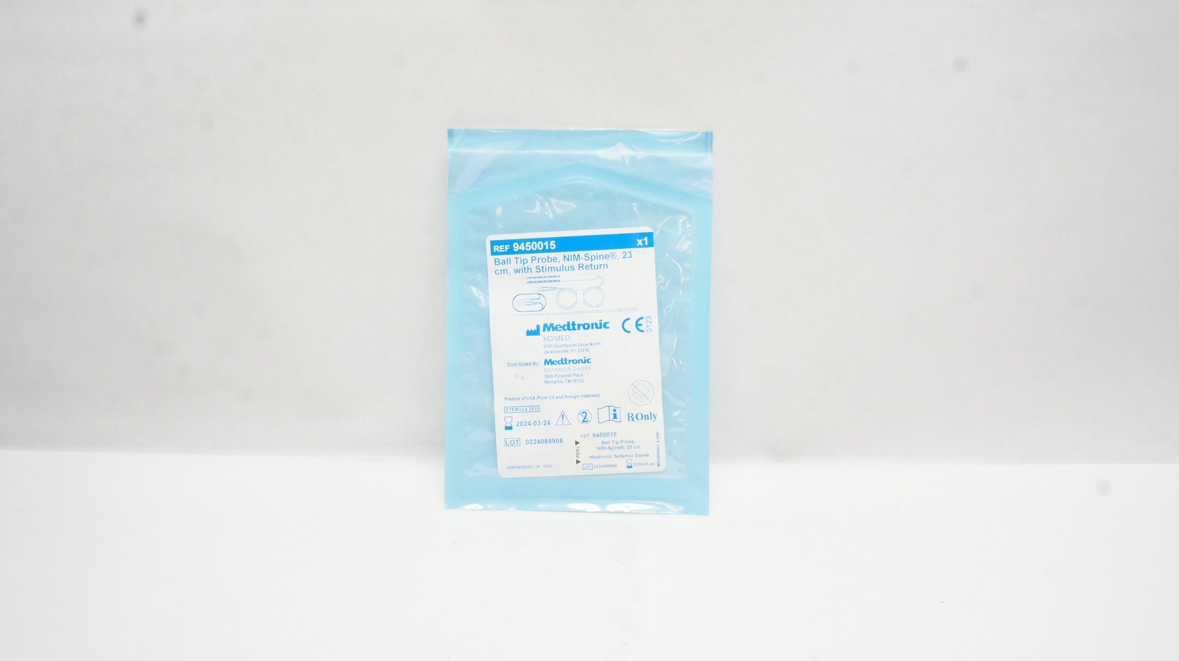 Medtronic 9450015 Ball Tip Probe NiM-Spine With Stimulus Return 23cm
