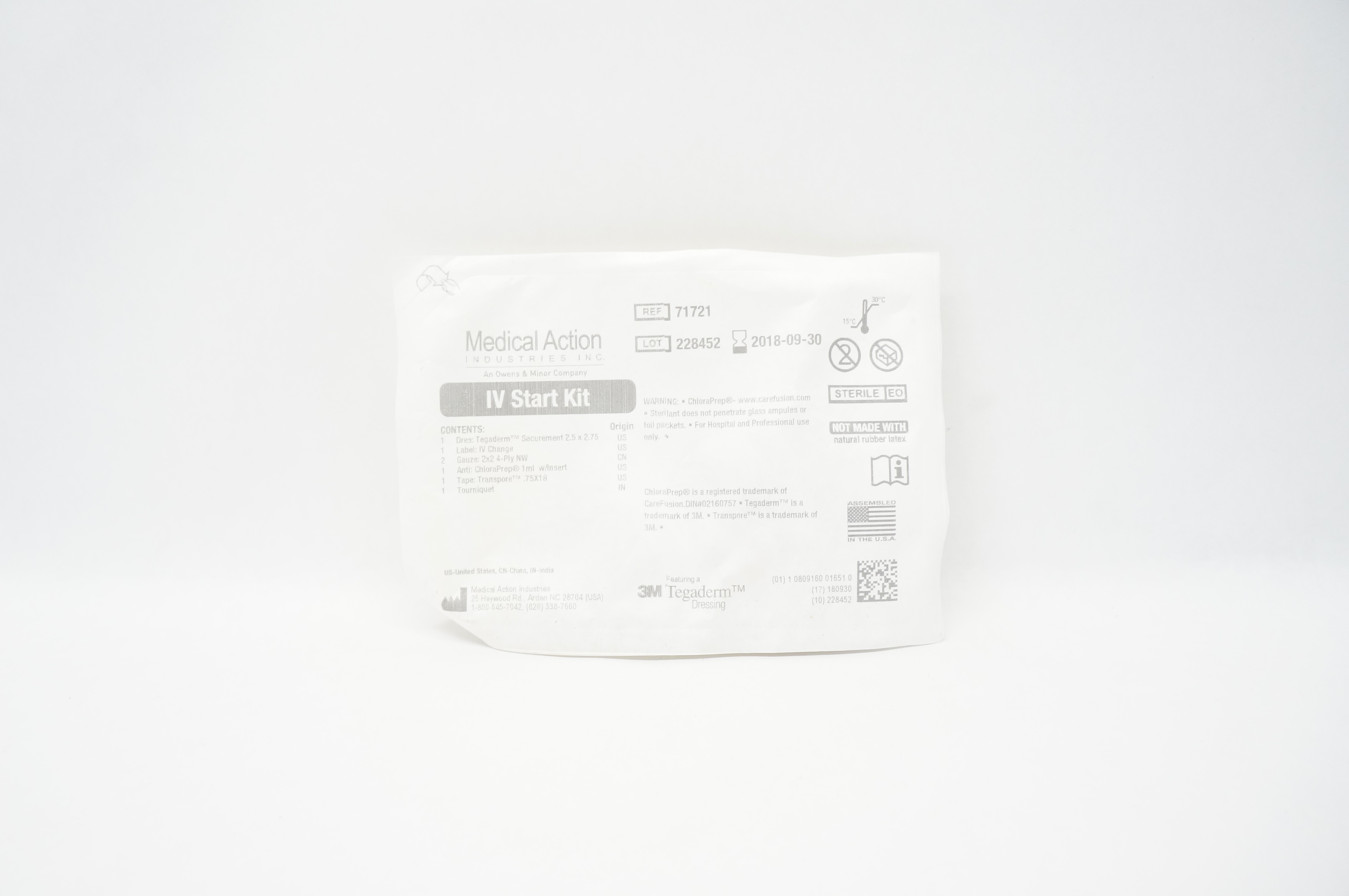 Medical Action 71721 3M Tegaderm Industries IV Start Kit (x)