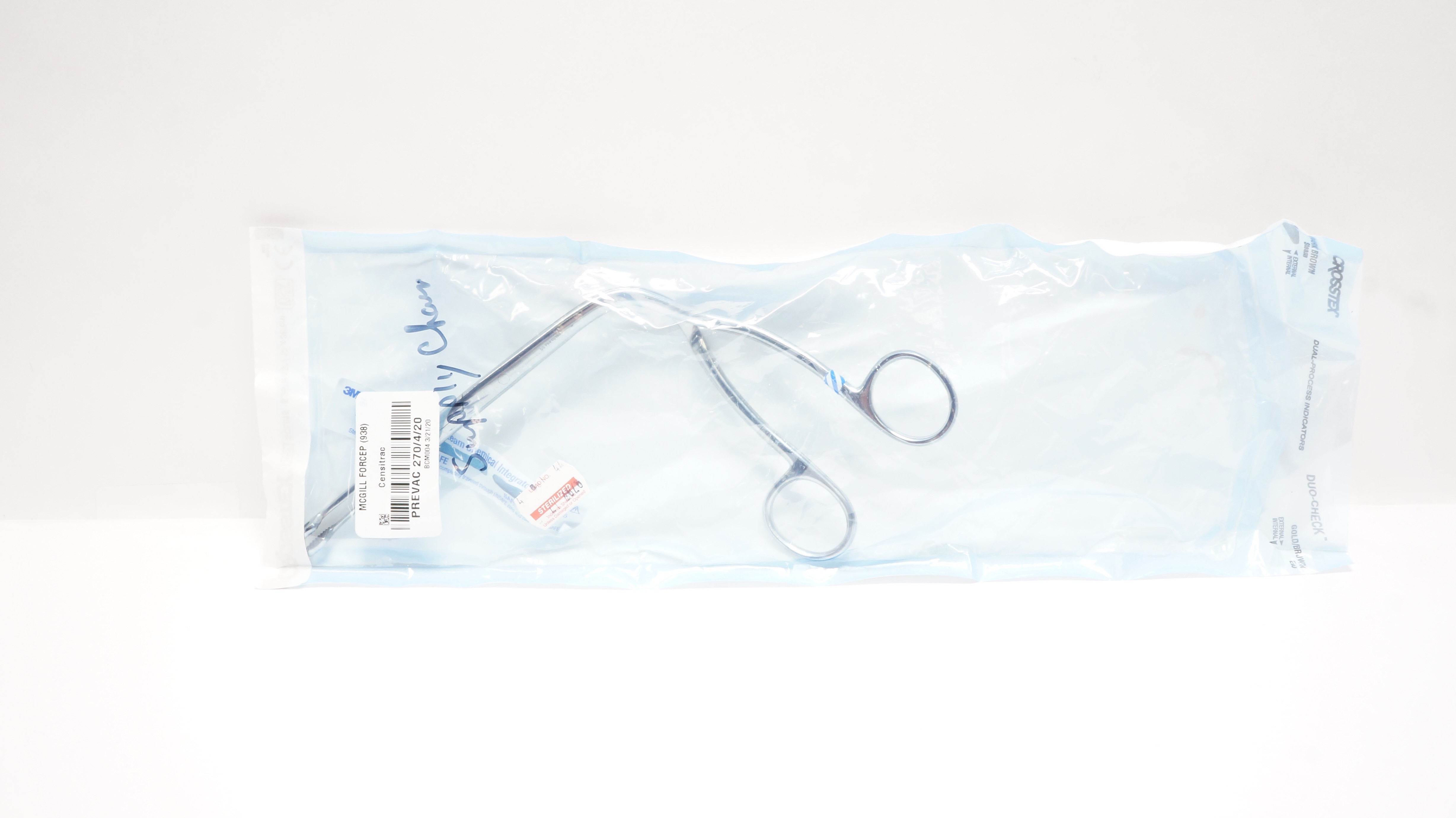 MCGLL Forcep (938) Censitrac Prevac 270/4/20,Stainless Steel