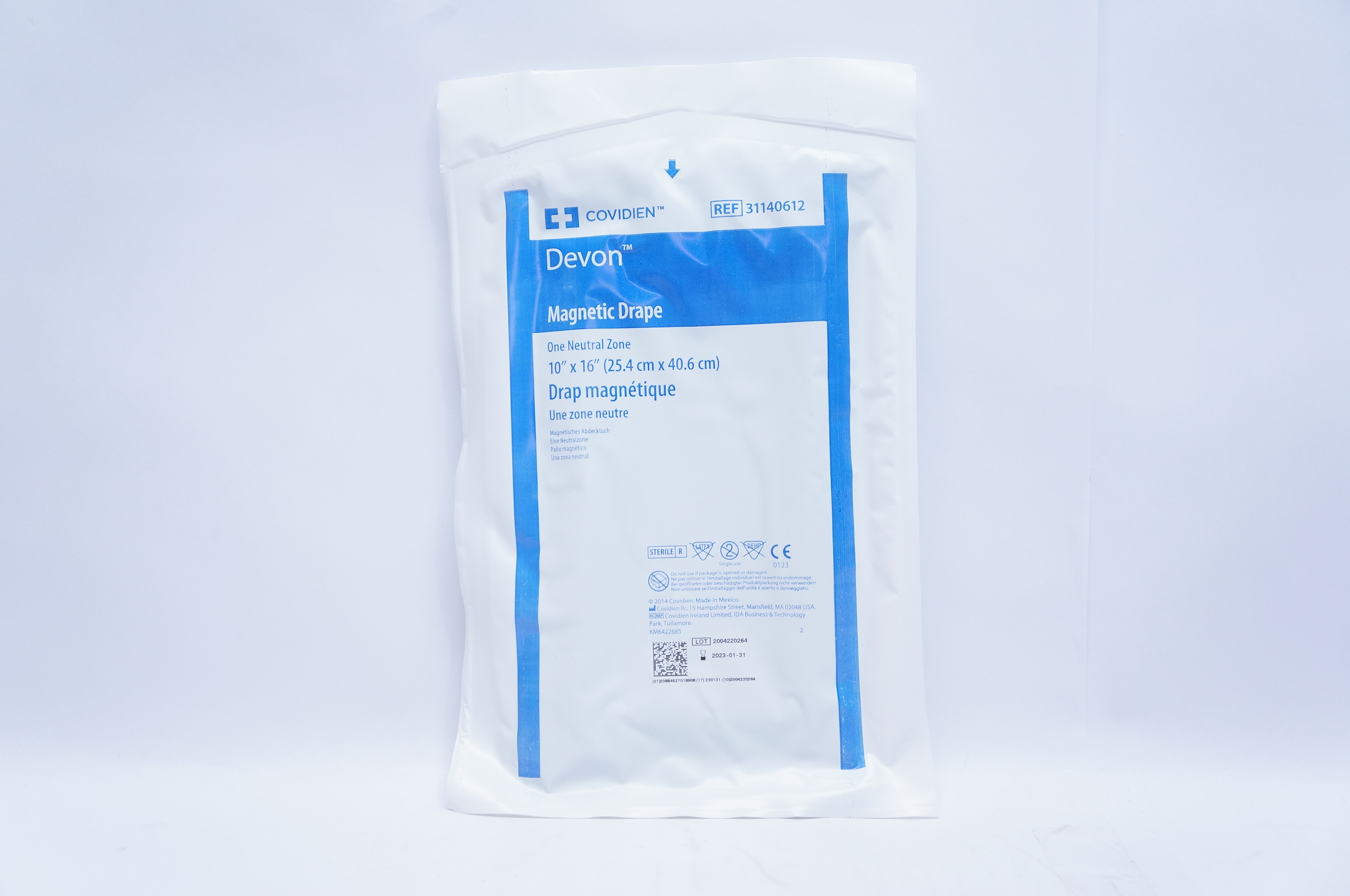 Covidien 31140612 Devon Magnetic Drape 10inch x 16inch