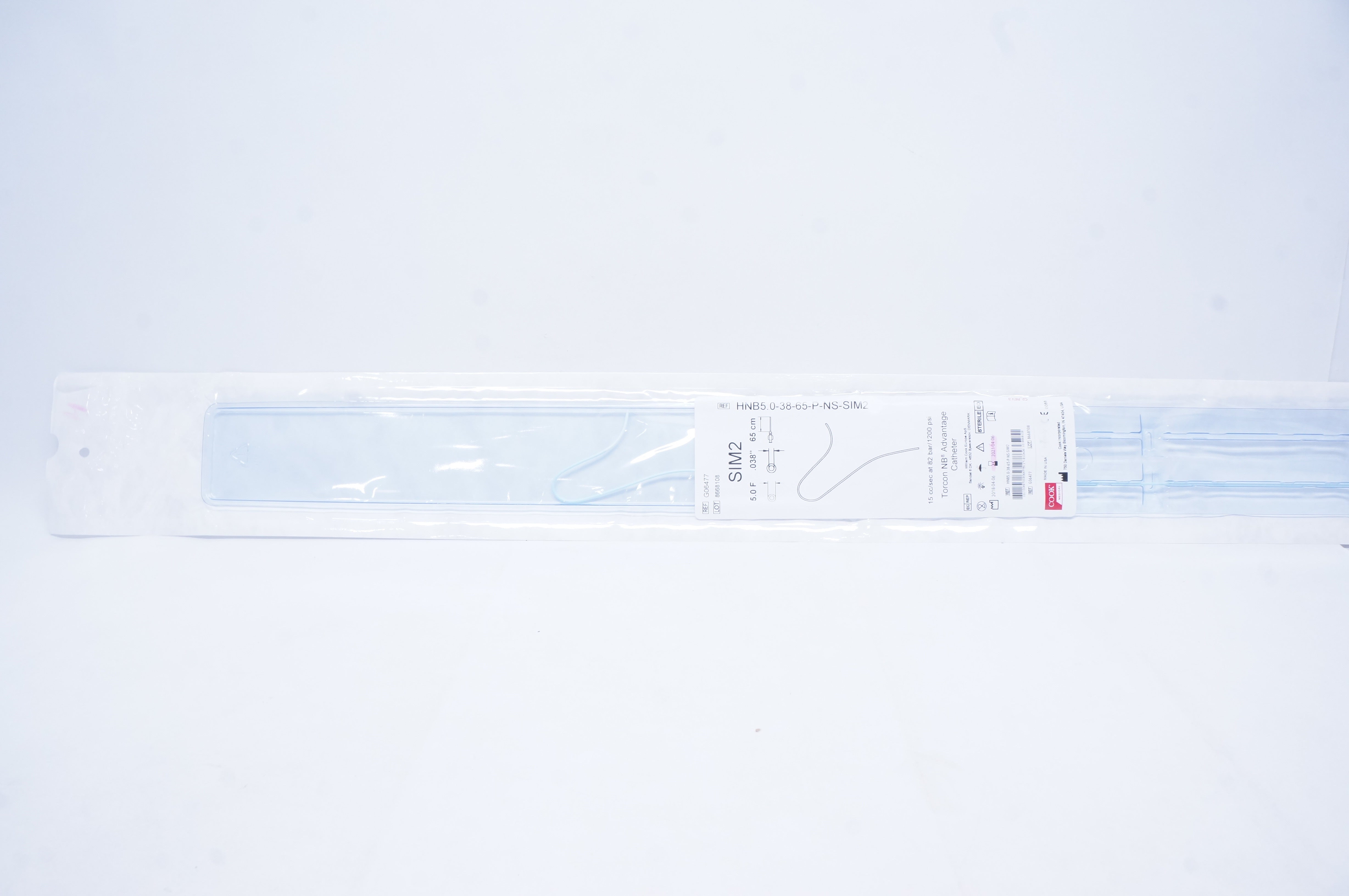 Cook Medical G06477 Torcon NB Advantage Cath. SIM2 5.0F .038inch 65cm (x)