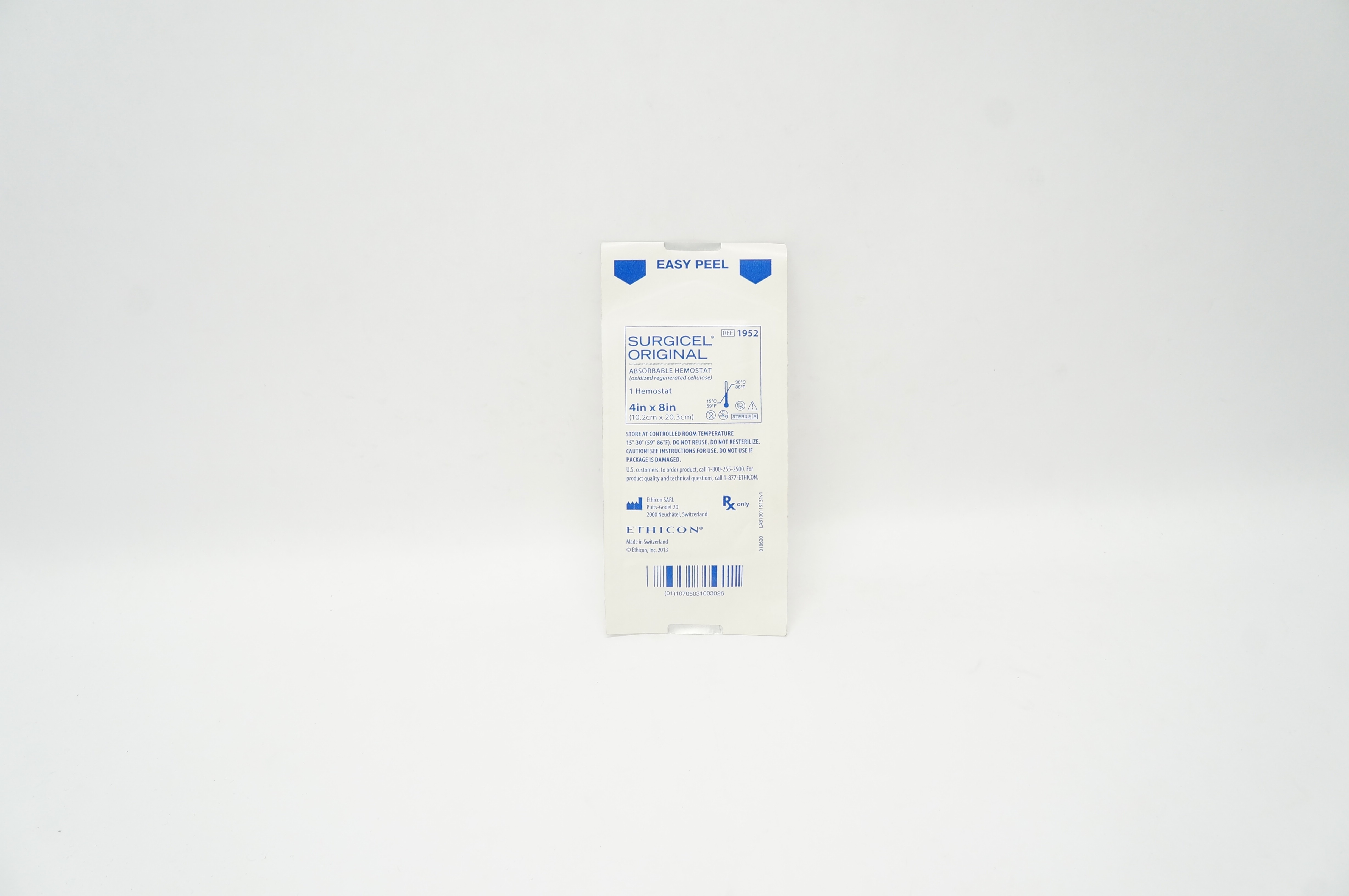 Ethicon 1952 Surgicel Original Absorbable Hemostat 4inch x 8inch (x)