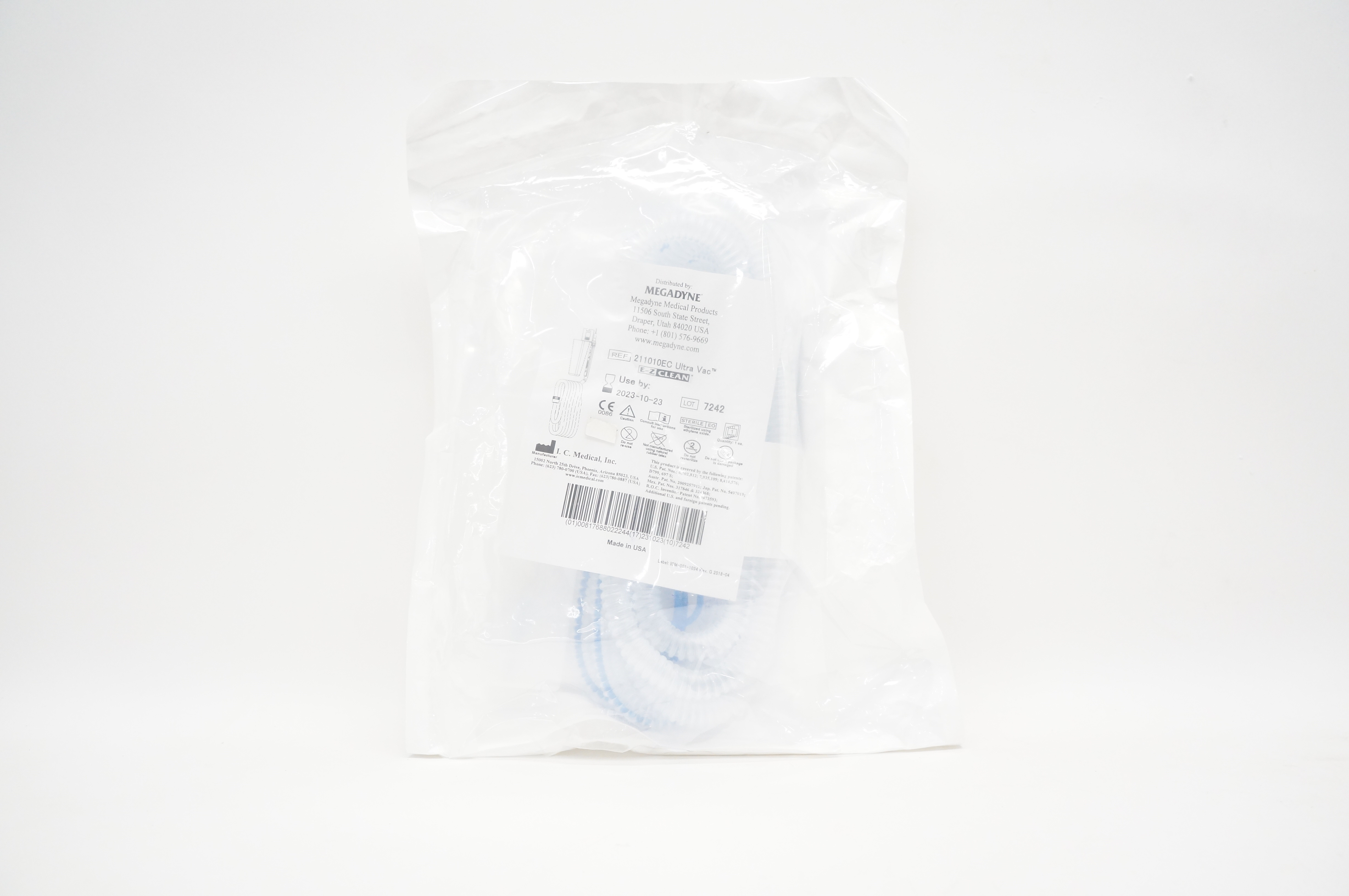 I.C.Medical 211010EC Megadyne Ultra Vac E-Z Clean