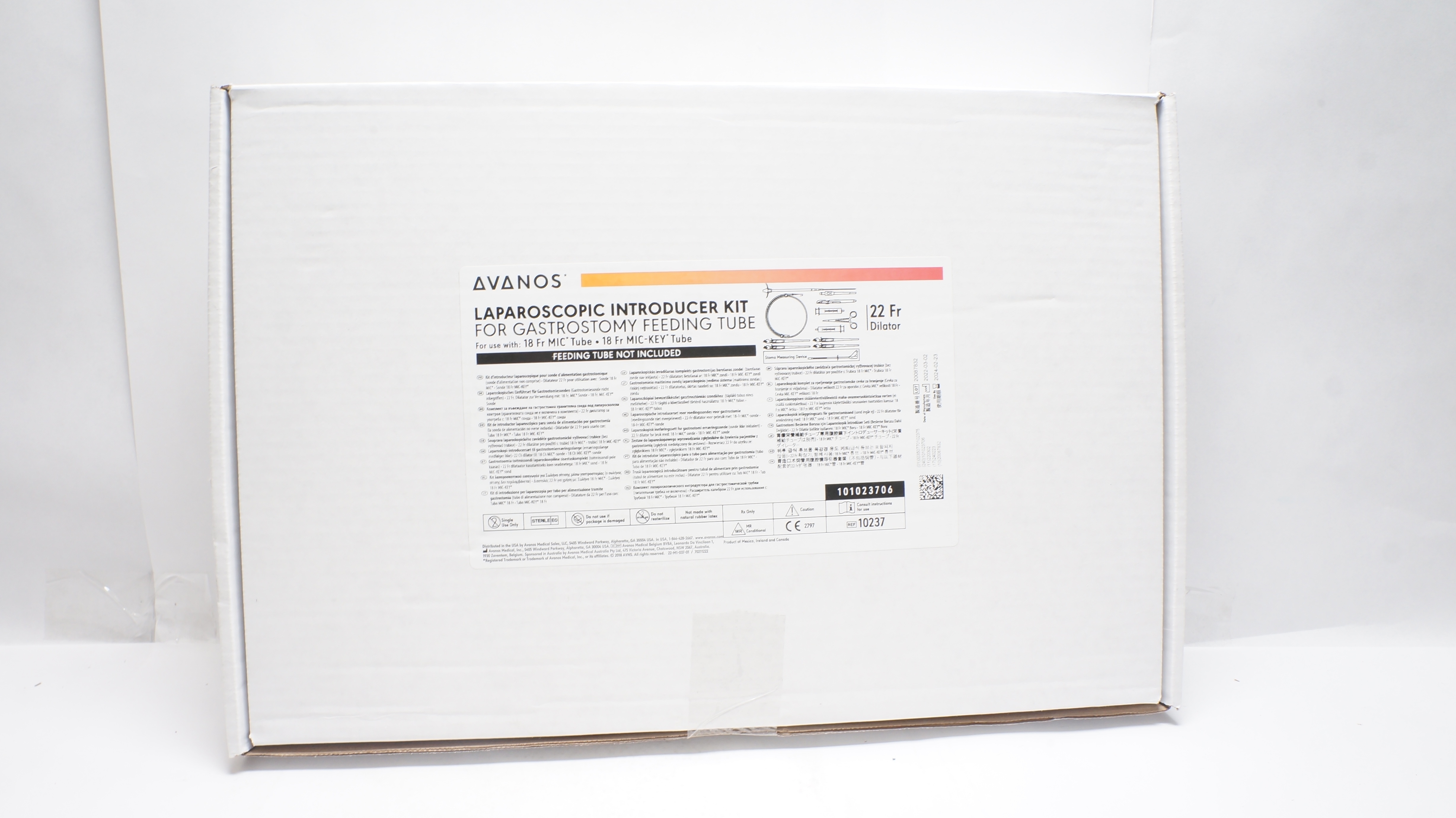 Avanos 10237-06 Laparoscopic Introducer Kit 22Fr Dilator (x)