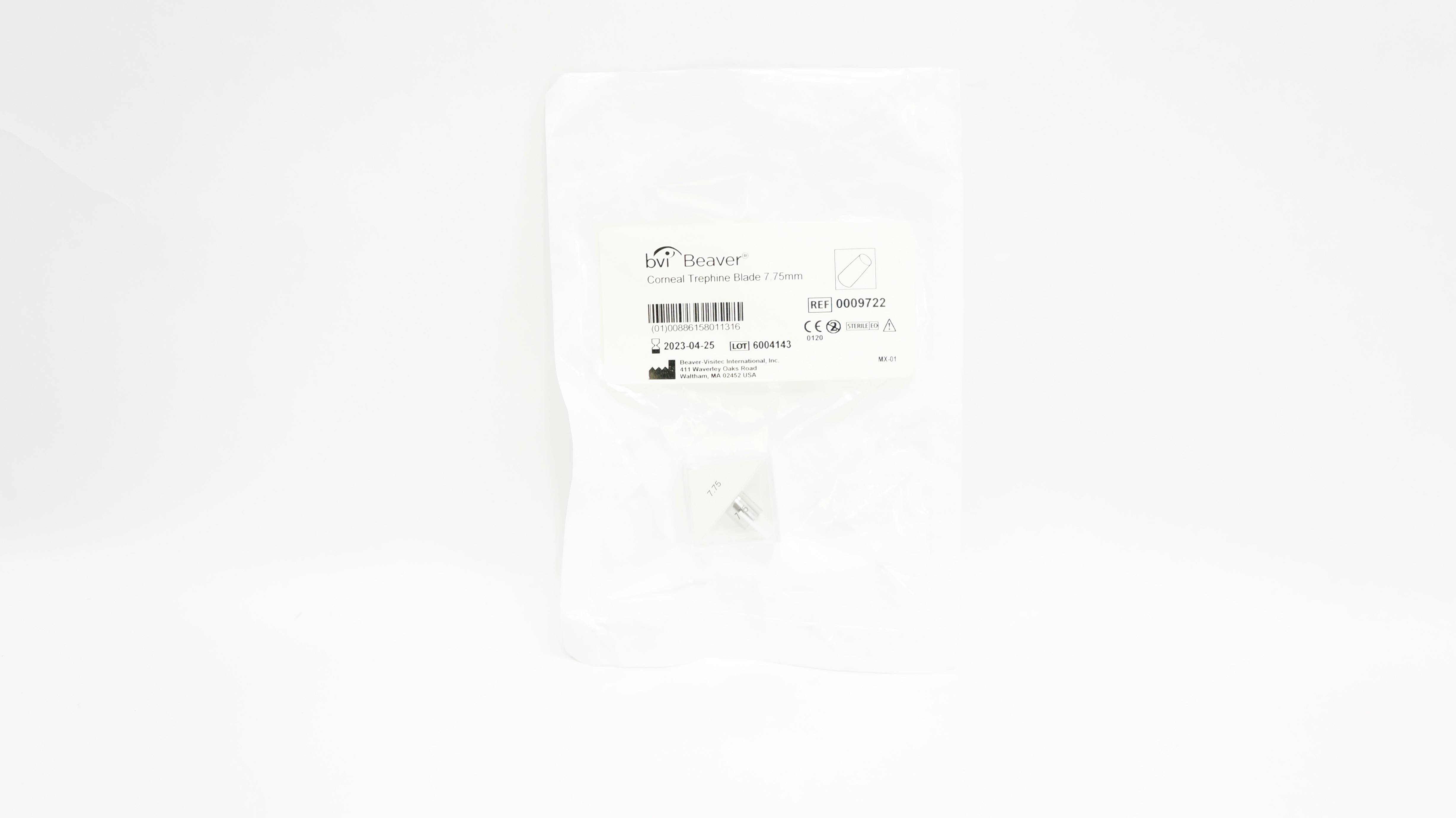 BVI Beaver 0009722 Corneal Trephine Blade 7.75 mm (x)