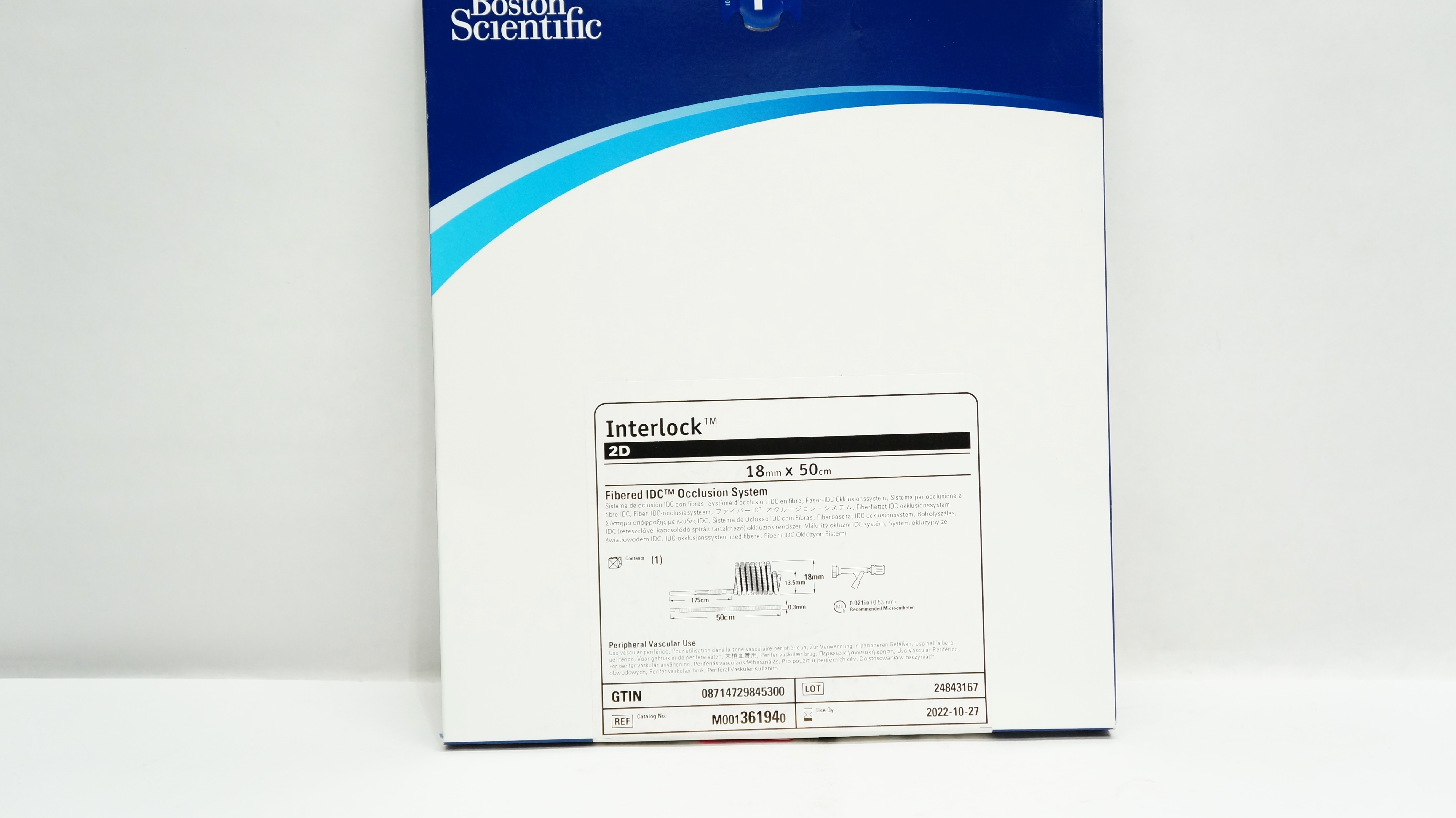 Boston Scientific 36194 Interlock Fibered IDC Occlusion System 18mmx50cm(x)