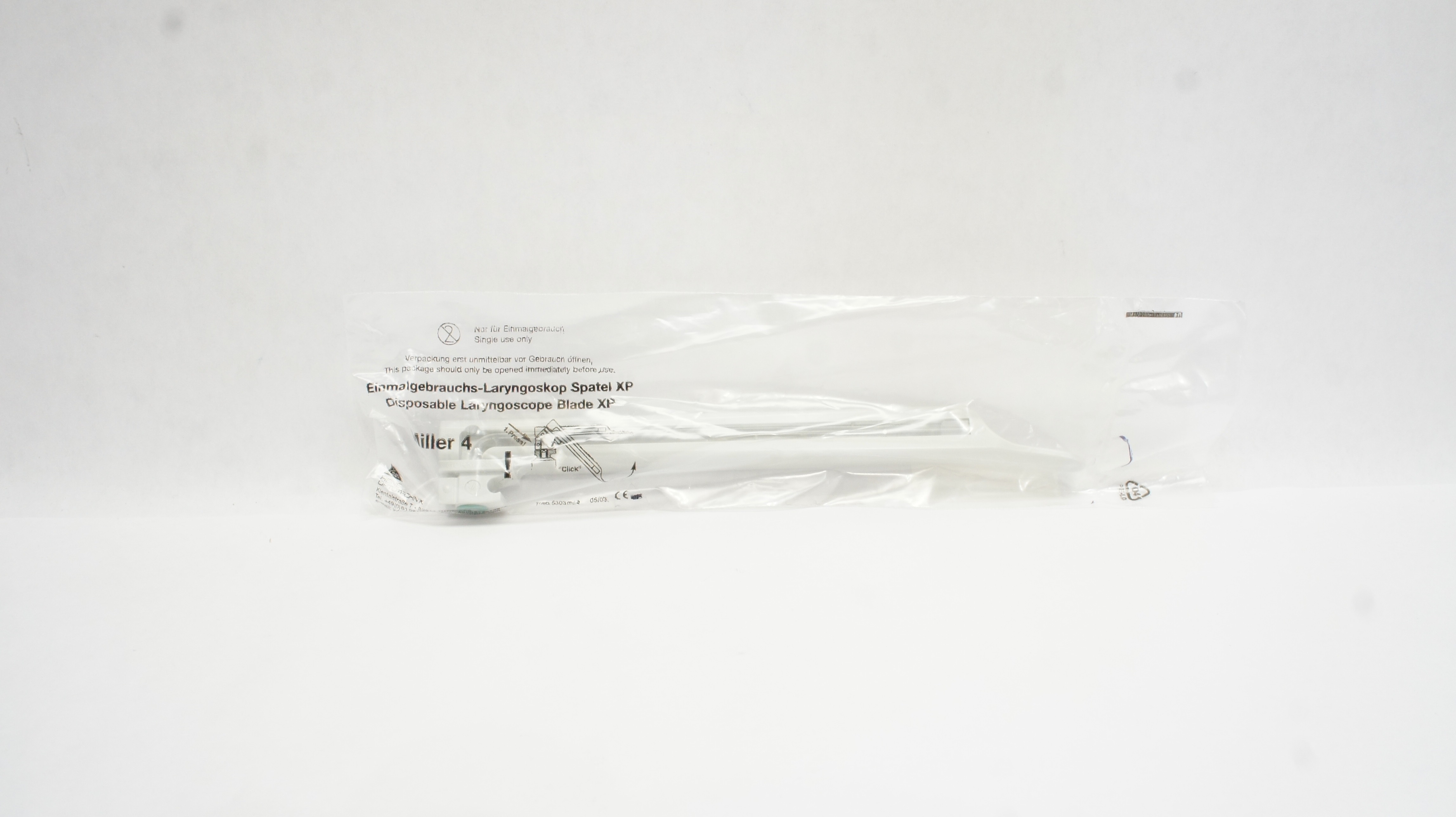 Heine Optotechnik Miller 4 Disposable Laryngoscope Blade XP