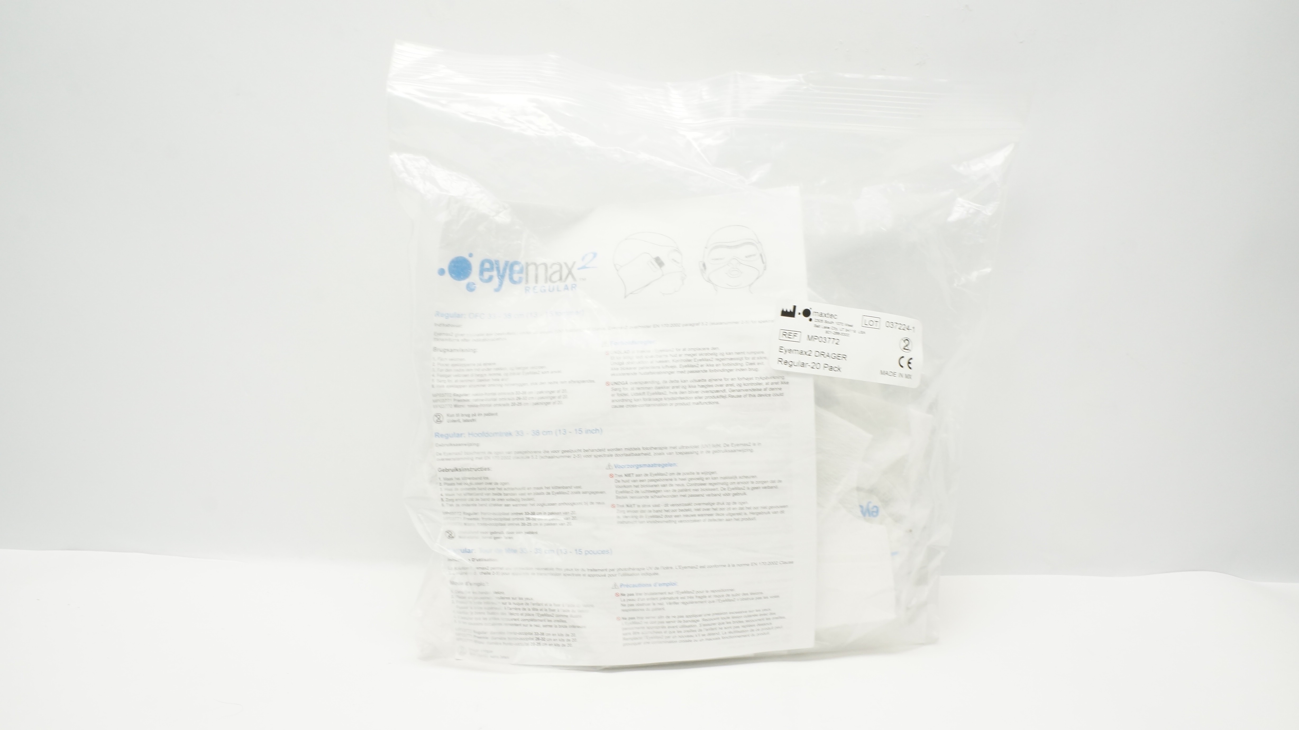 Maxtec MP03772 Eyemax2 Drager Regular - Pack of 20