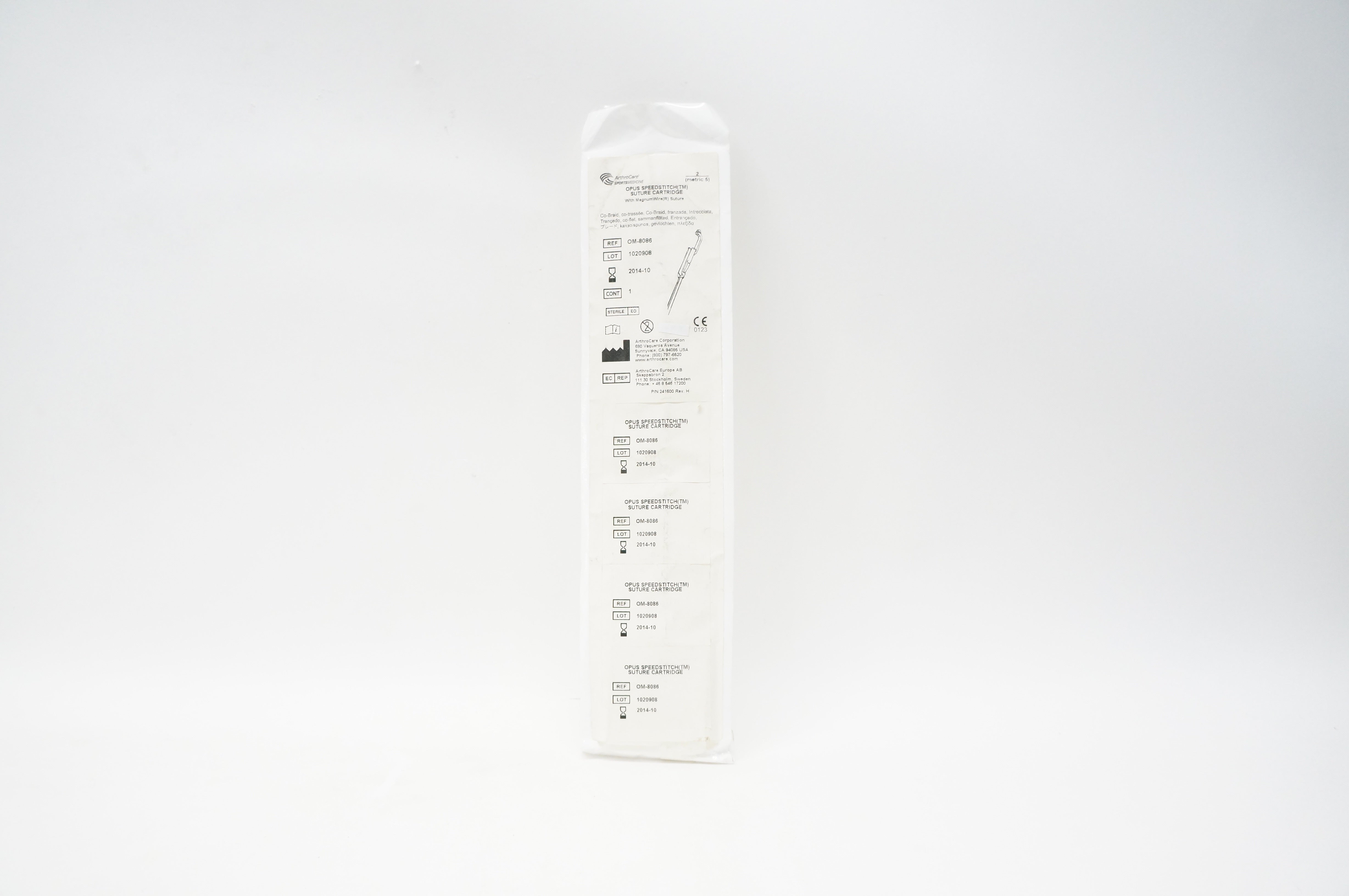 ArthroCare OM-8085 Opus Speedstitch Suture Cartridge (x)