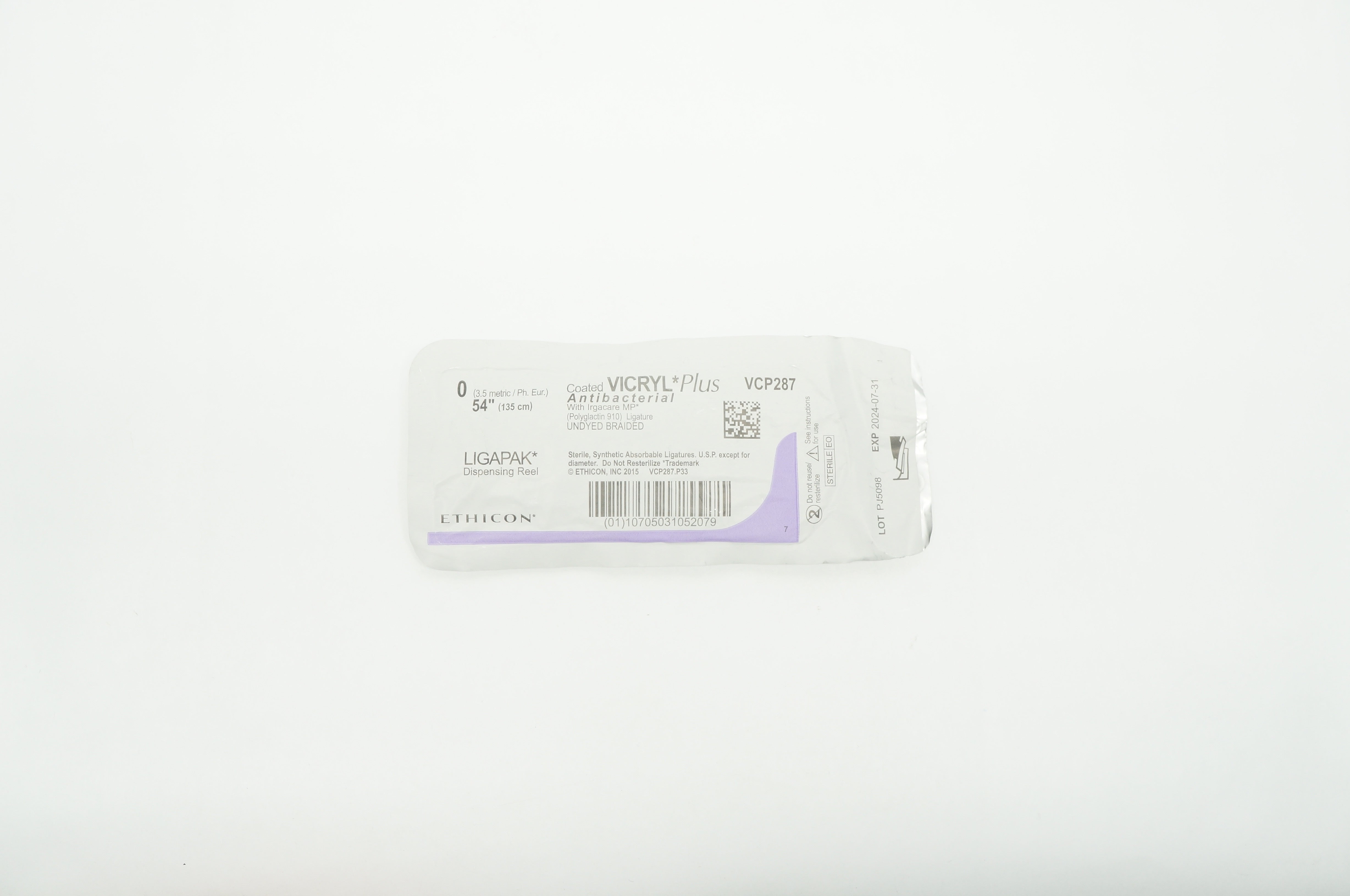Ethicon VCP287 0 VICRYL PLus, LIGAPAK Dispensing Reel 54 inch