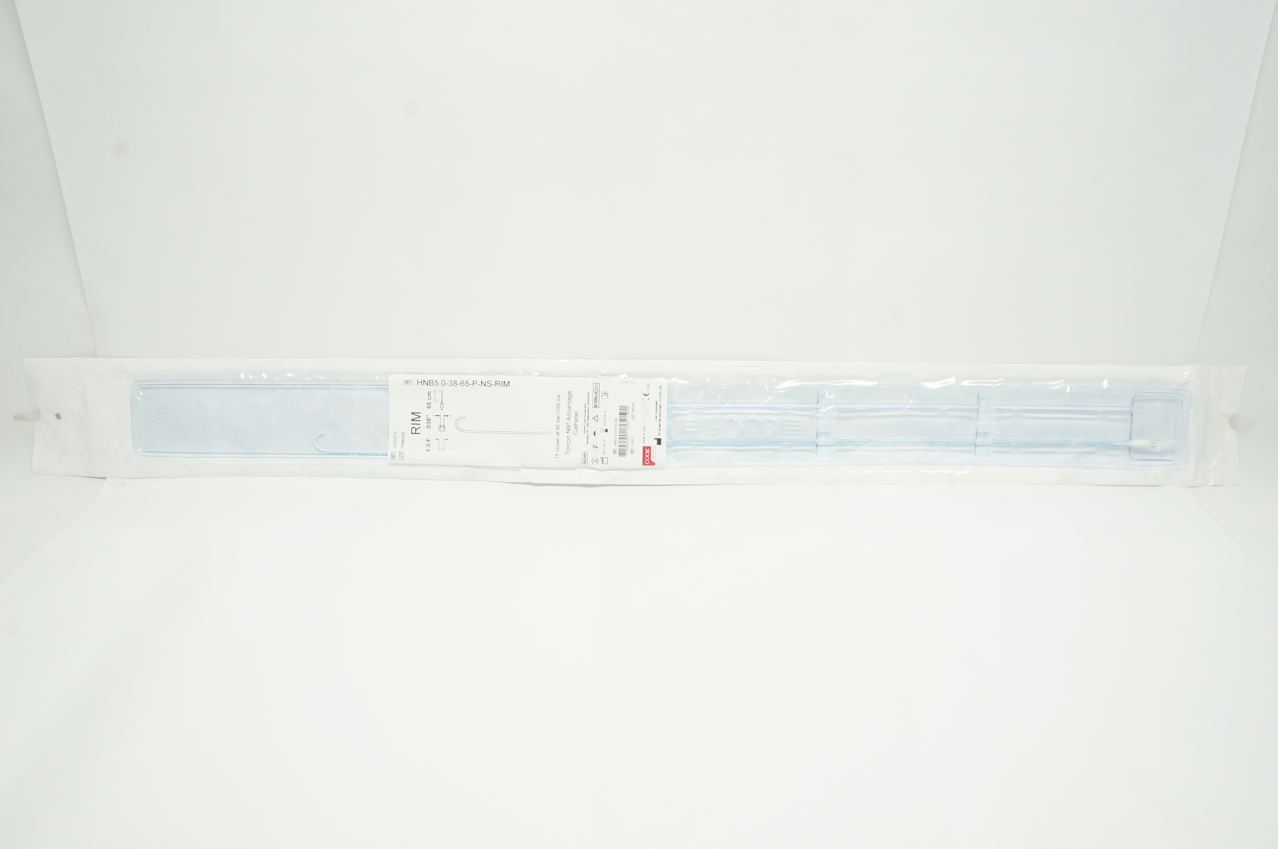 Cook Medical G05979 RIM Torcon NB Advantage Cath. 5F x 0.038inch x 65cm (x)
