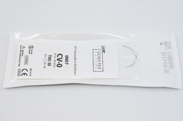 Gore 0N07 ePTFE Nonabsorbable Monofilament CV-0, THX-36, 1/2c 36cm (x)