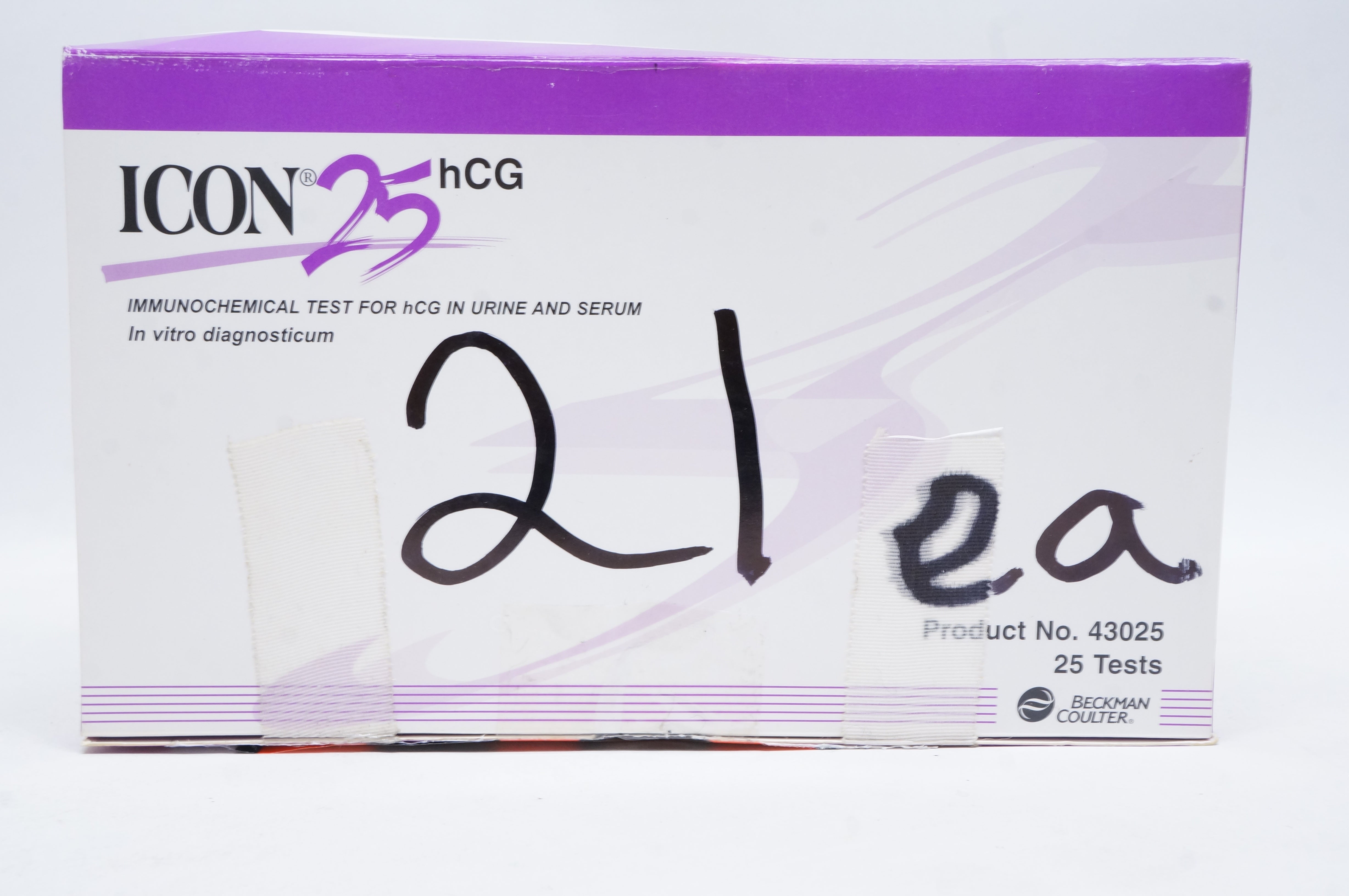 Beckman Coulter 43025 ICON 25 hCG Immunochemical Test (x) - Box of 25
