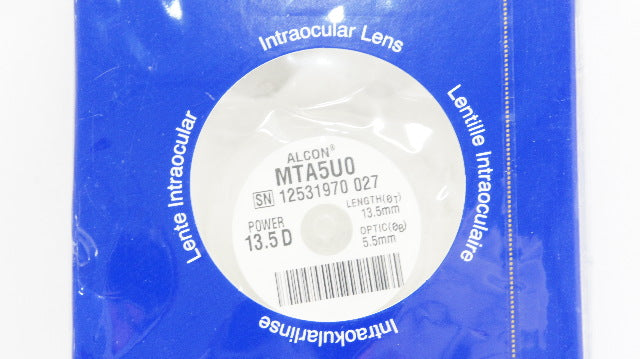 Alcon MTA5U0 Intraocular Lens 13.5 D, 13.5 mm x  5.5mm (x)