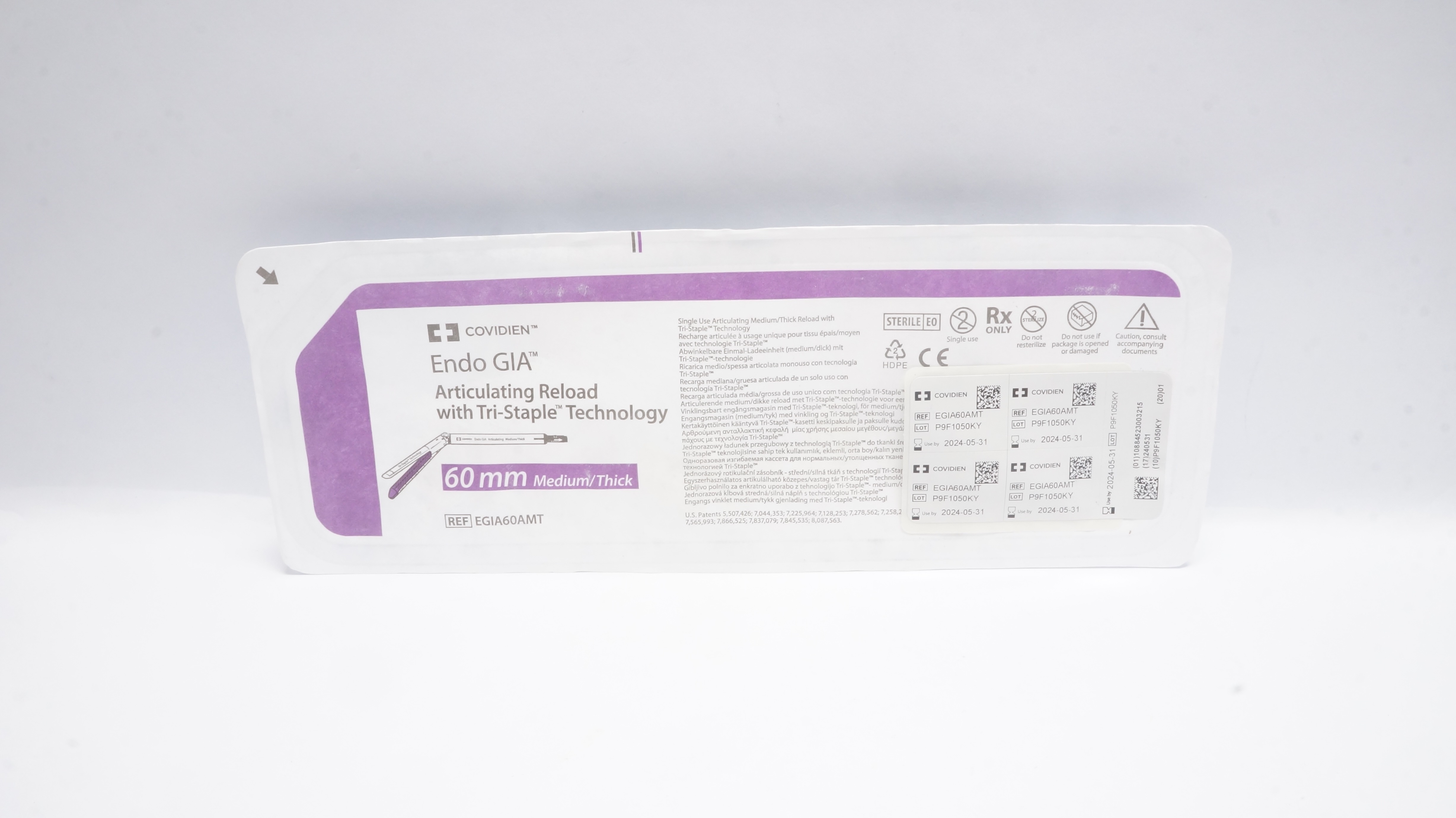 Covidien EGIA60AMT Endo GIA 60 mm Articulating Reload Medium/Thick (x)