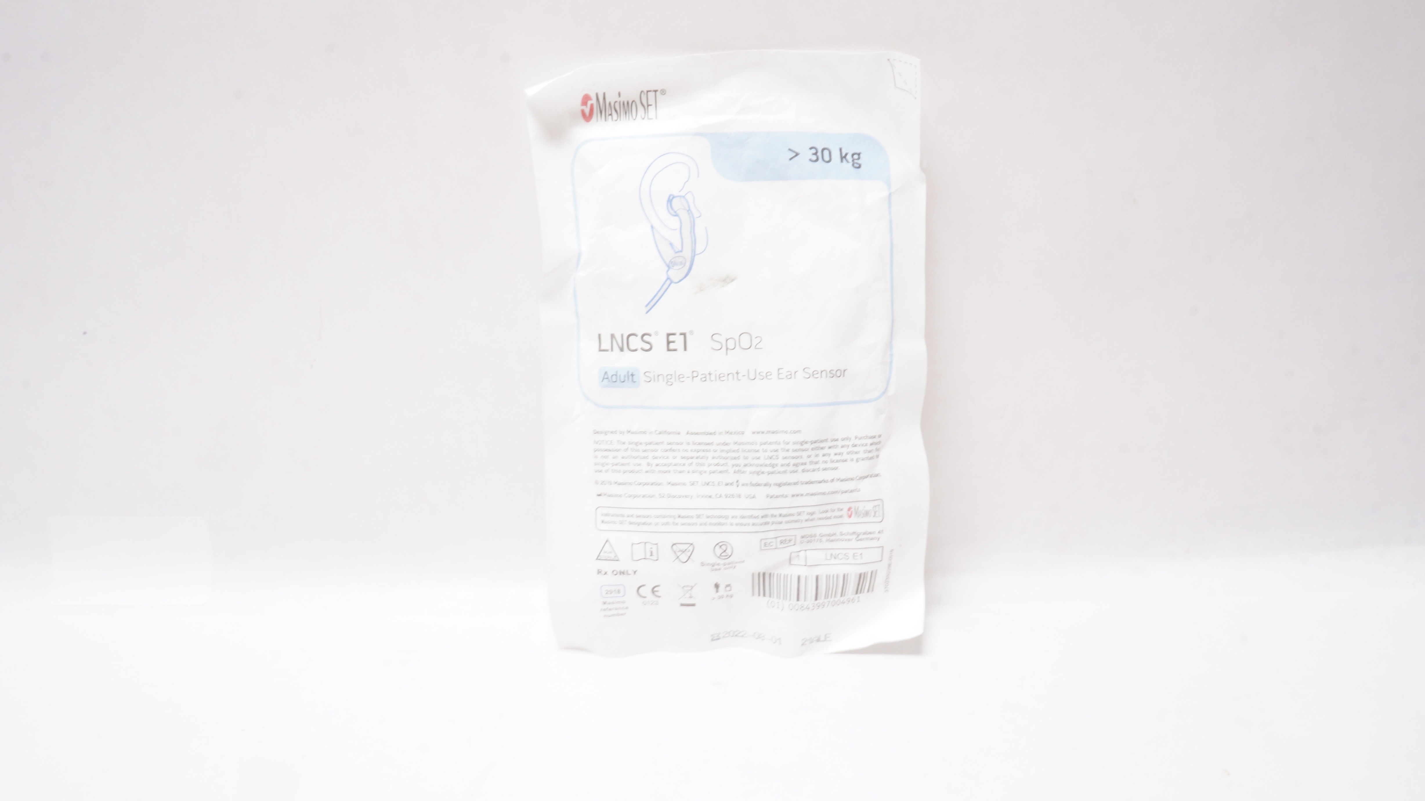 Masimo Set 2918 LNCS E1 SpO2 Adult Single-Patient-Use Ear Sensor (x)