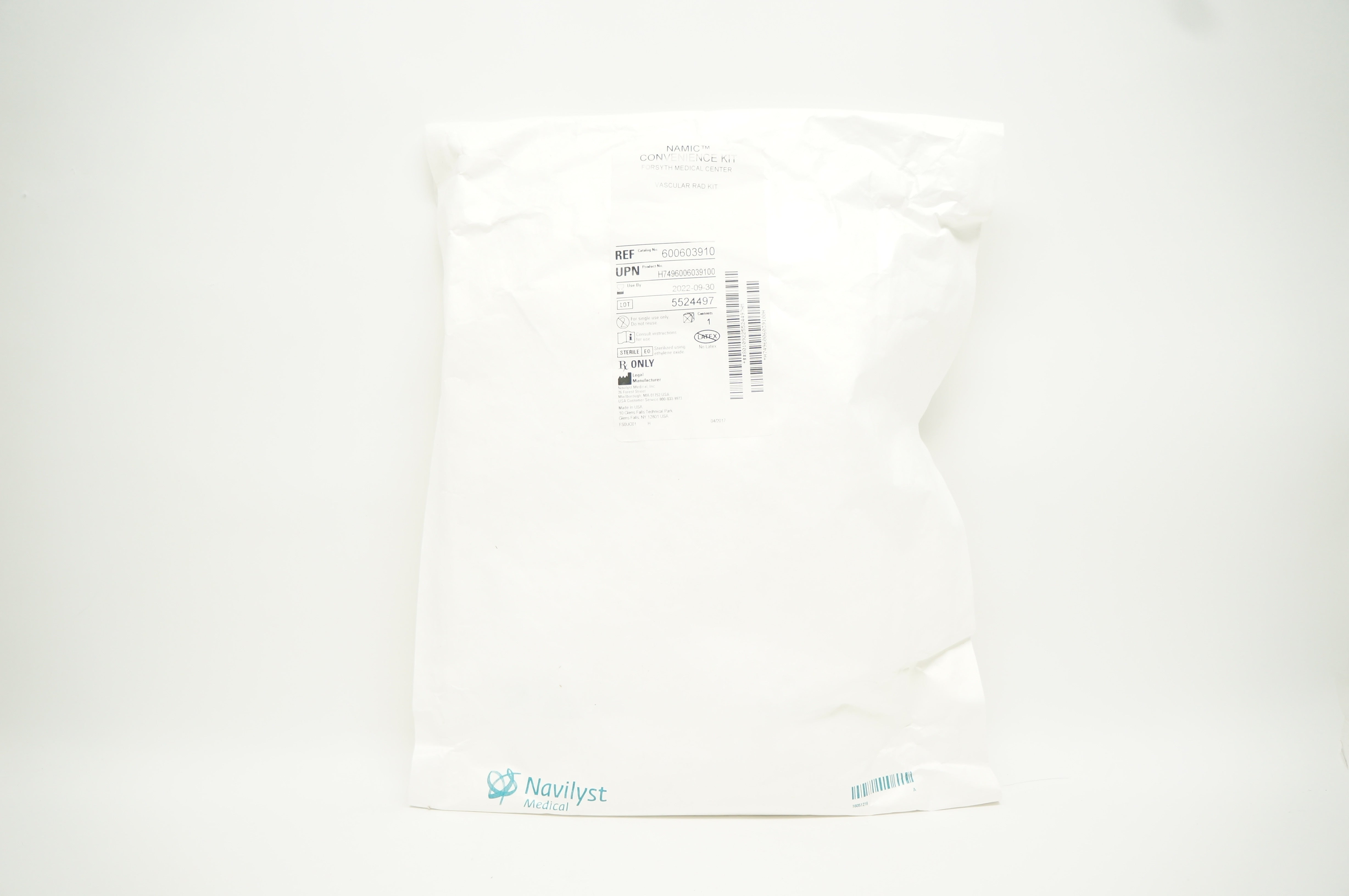 Navilyst Medical 600603910 NAMIC Convenience Vascular Rad Kit