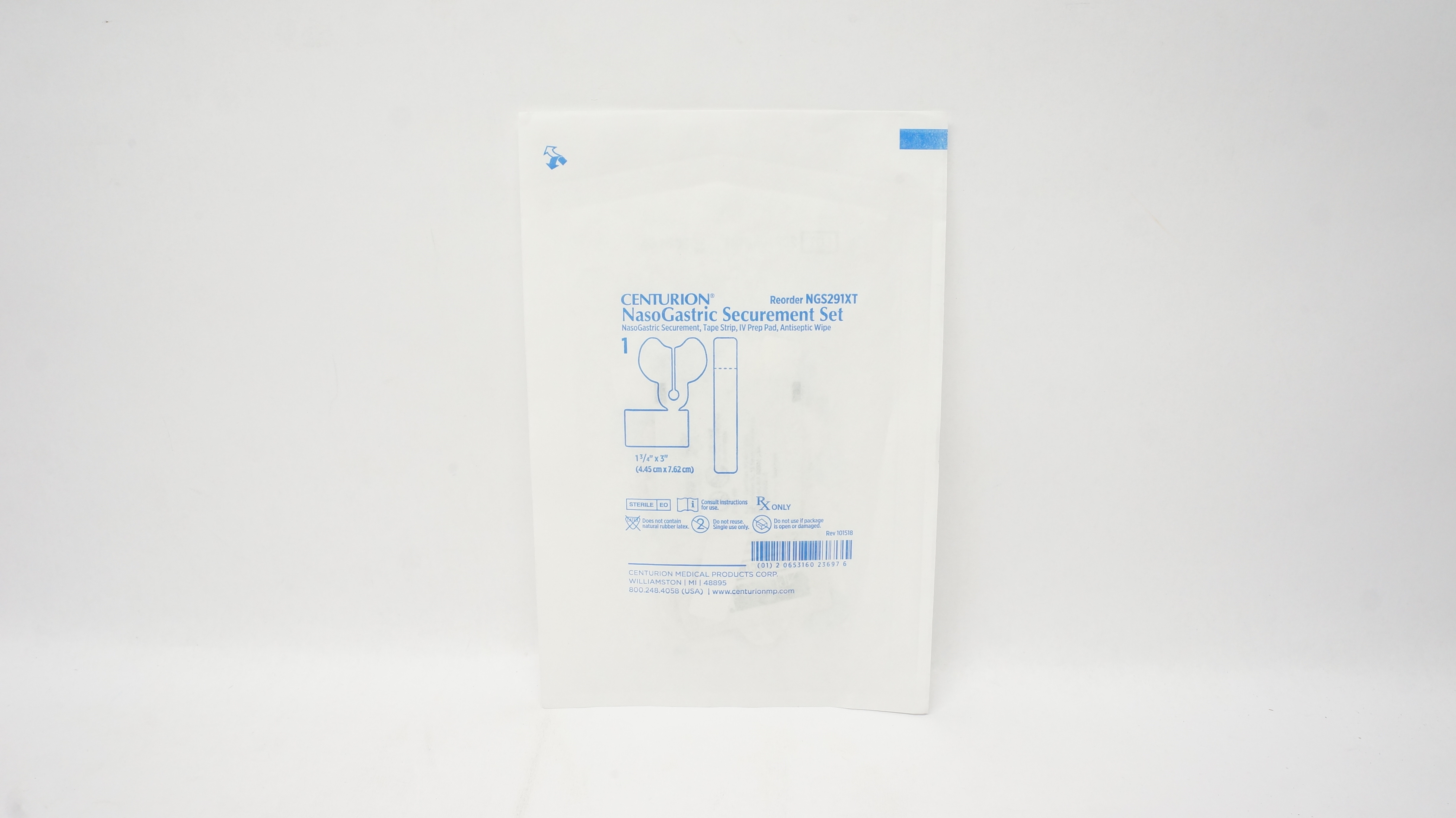 Centurion NGS291XT NasoGastric Securement 1-3/4inch x 3inch