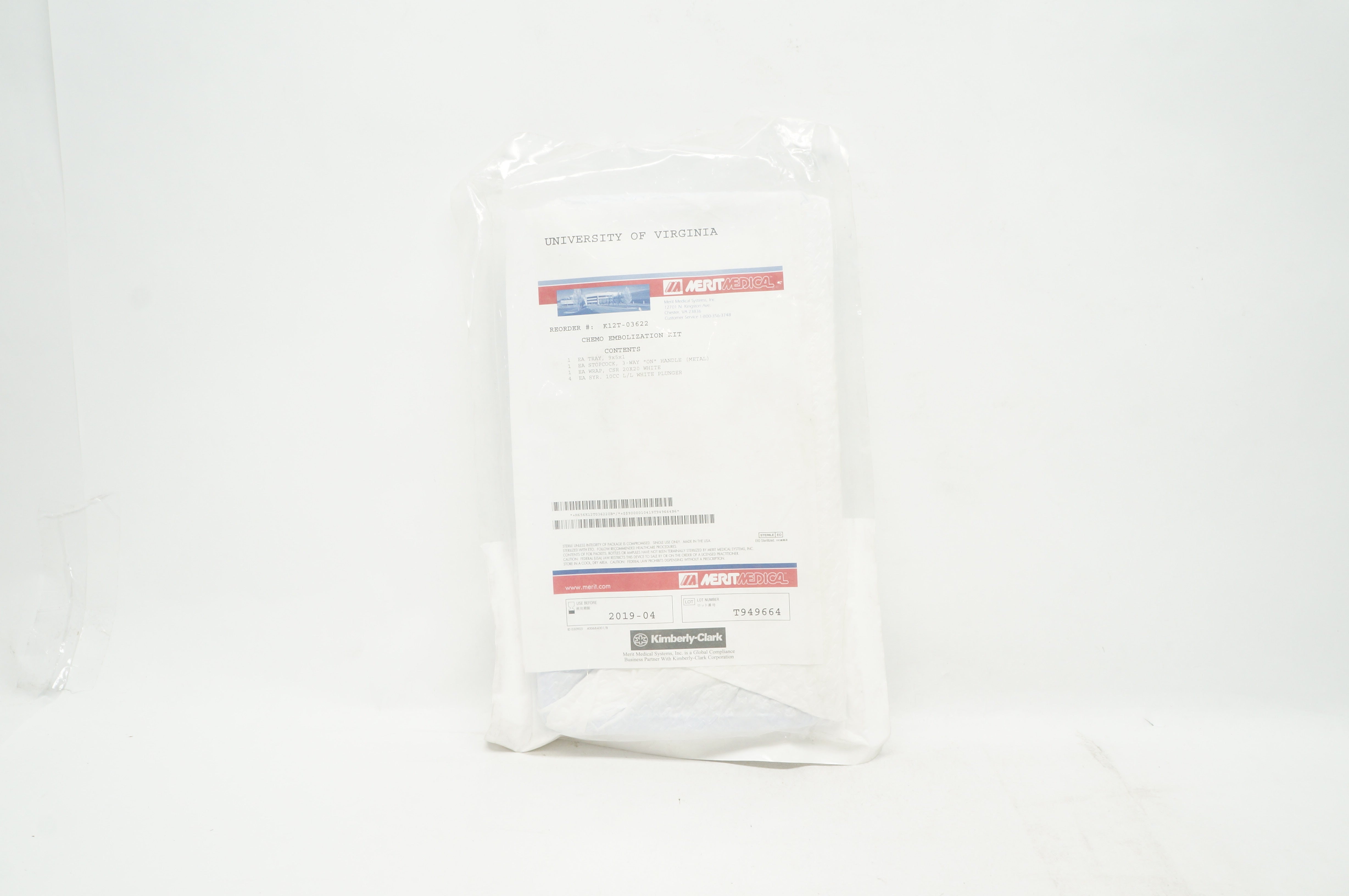 Merit Medical K12T-03622 Chemo Embolization Kit (x)