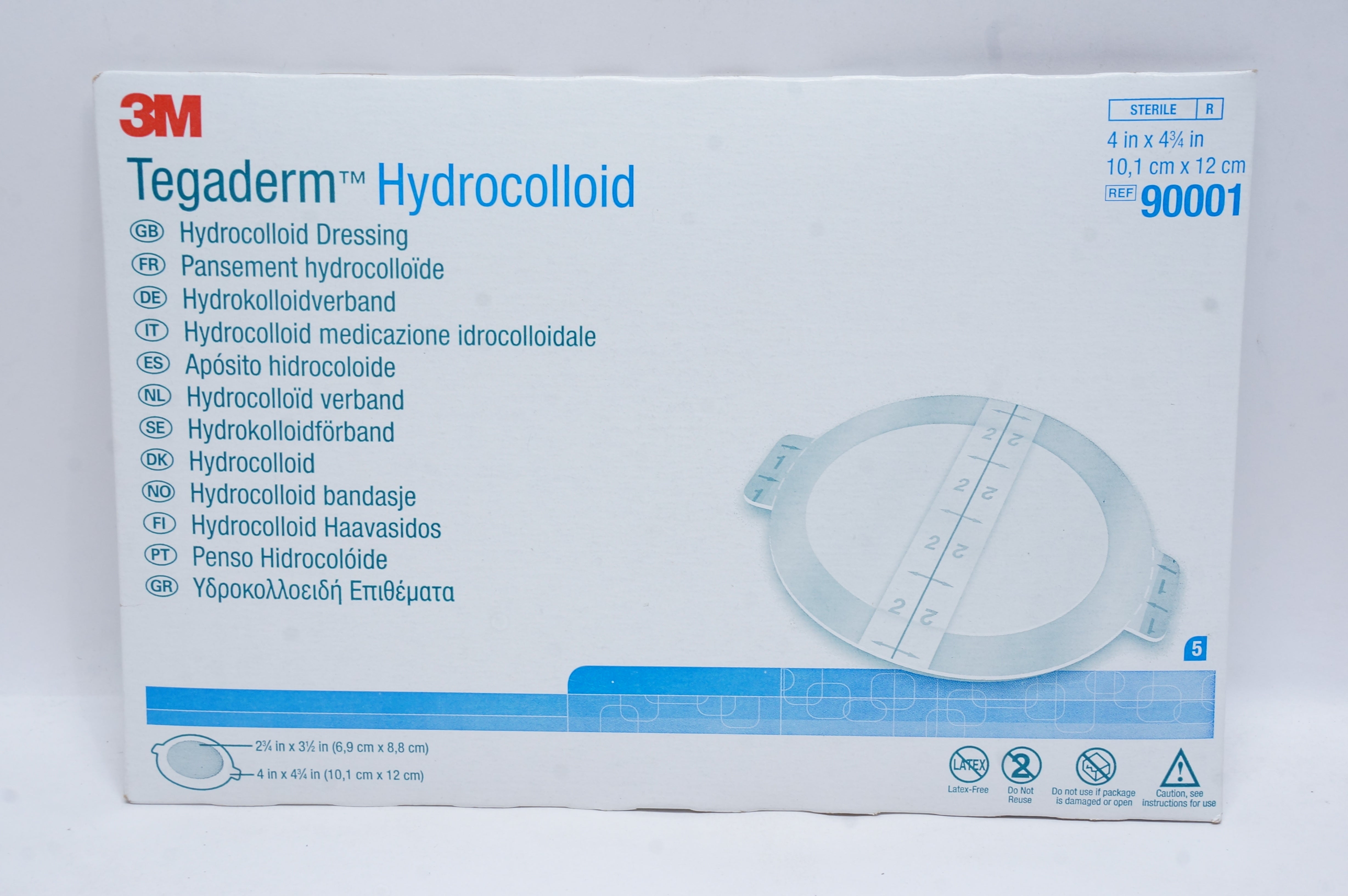 3M 90001 Tegaderm Hydrocolloid 4inch x 4-3/4inch (x)