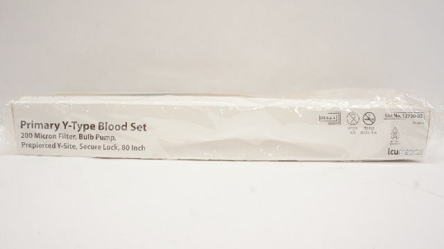 ICU Medical 12730-02 Primary Y-Type Blood Set 200 Micron Filter 80inch (x)