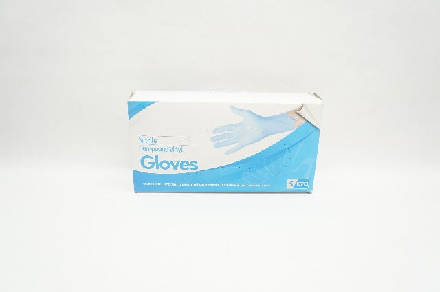 Nitrile Compound Vinyl Gloves Not For Medical Use Size S - Box of 100