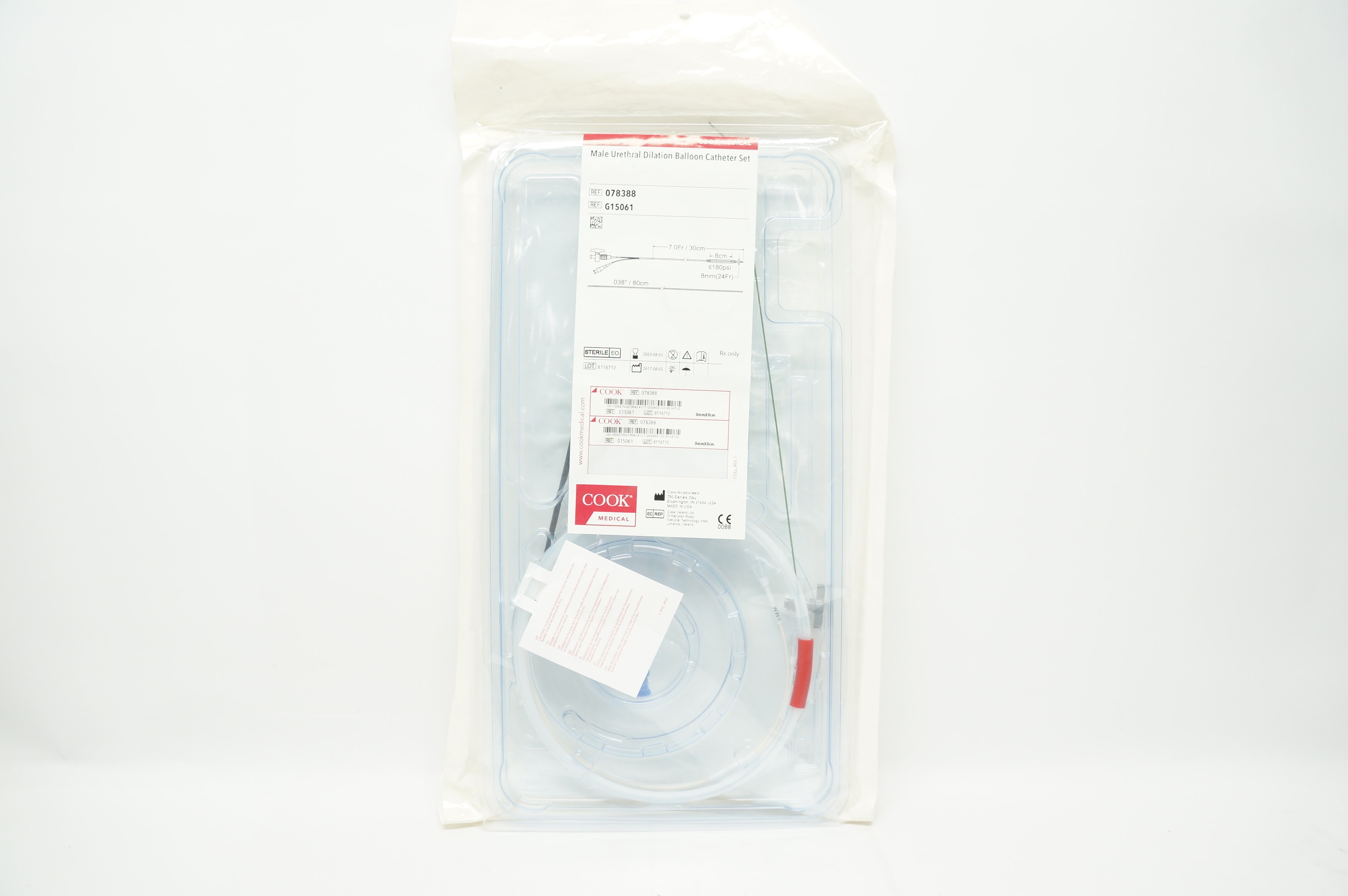 Cook Medical G15061 Male Urethral Dilation Balloon Cath. Set 7.0Fr x 30cm (x)