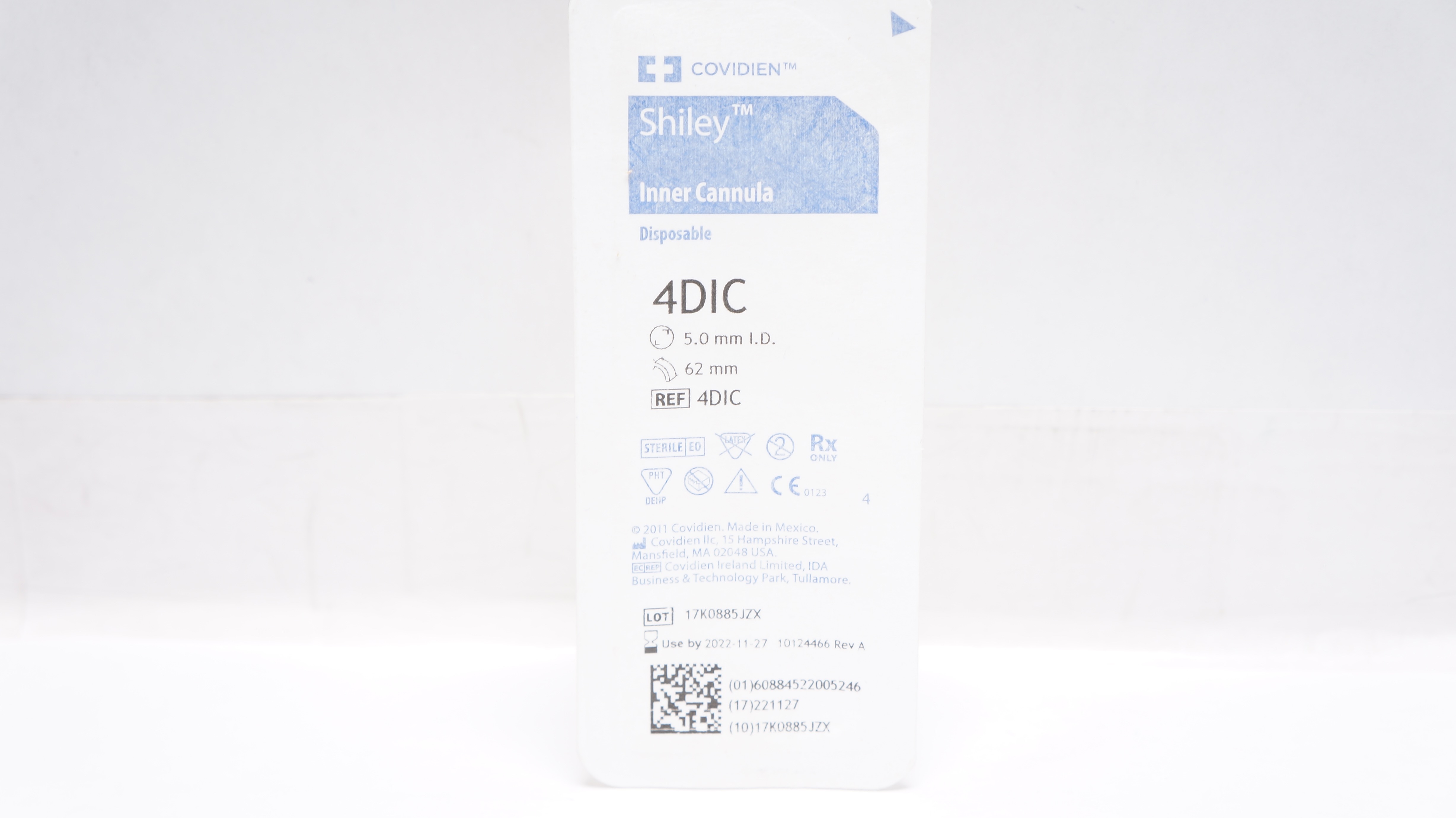 Covidien 4DIC Shiley Disposable Inner Cannula 5.0mm I.D. x 62 mm (x)