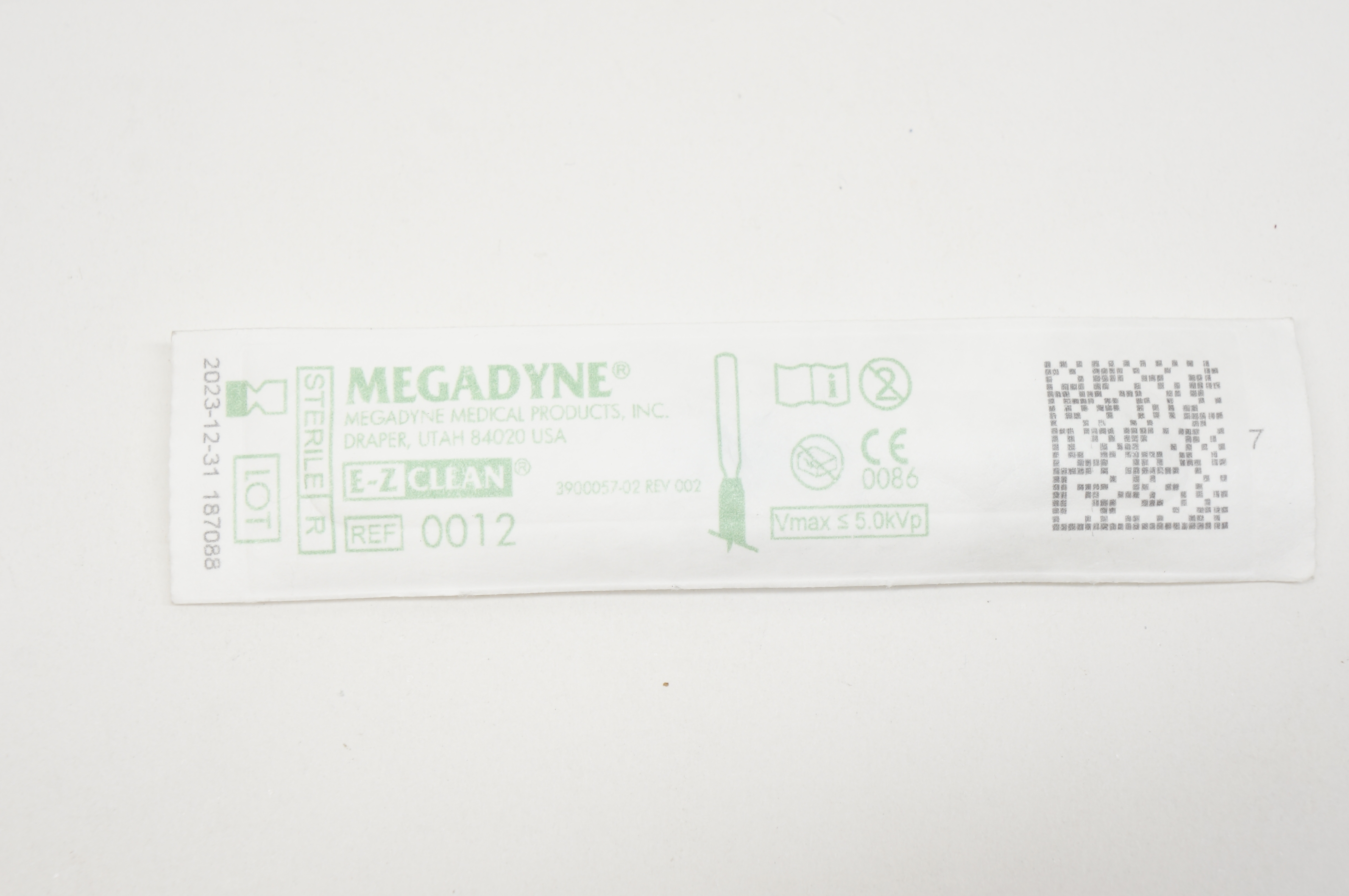 Megadyne 0012 E-Z Clean Draper Utah Vmax 5.0kVp