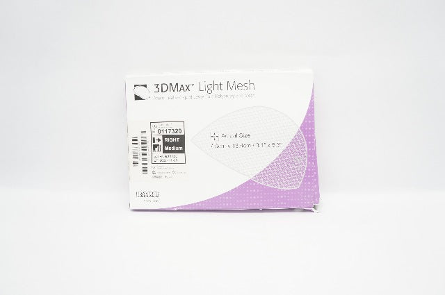 Bard 0117320 Davol 3DMax Light Mesh Right Medium 3.1inch x 5.3inch