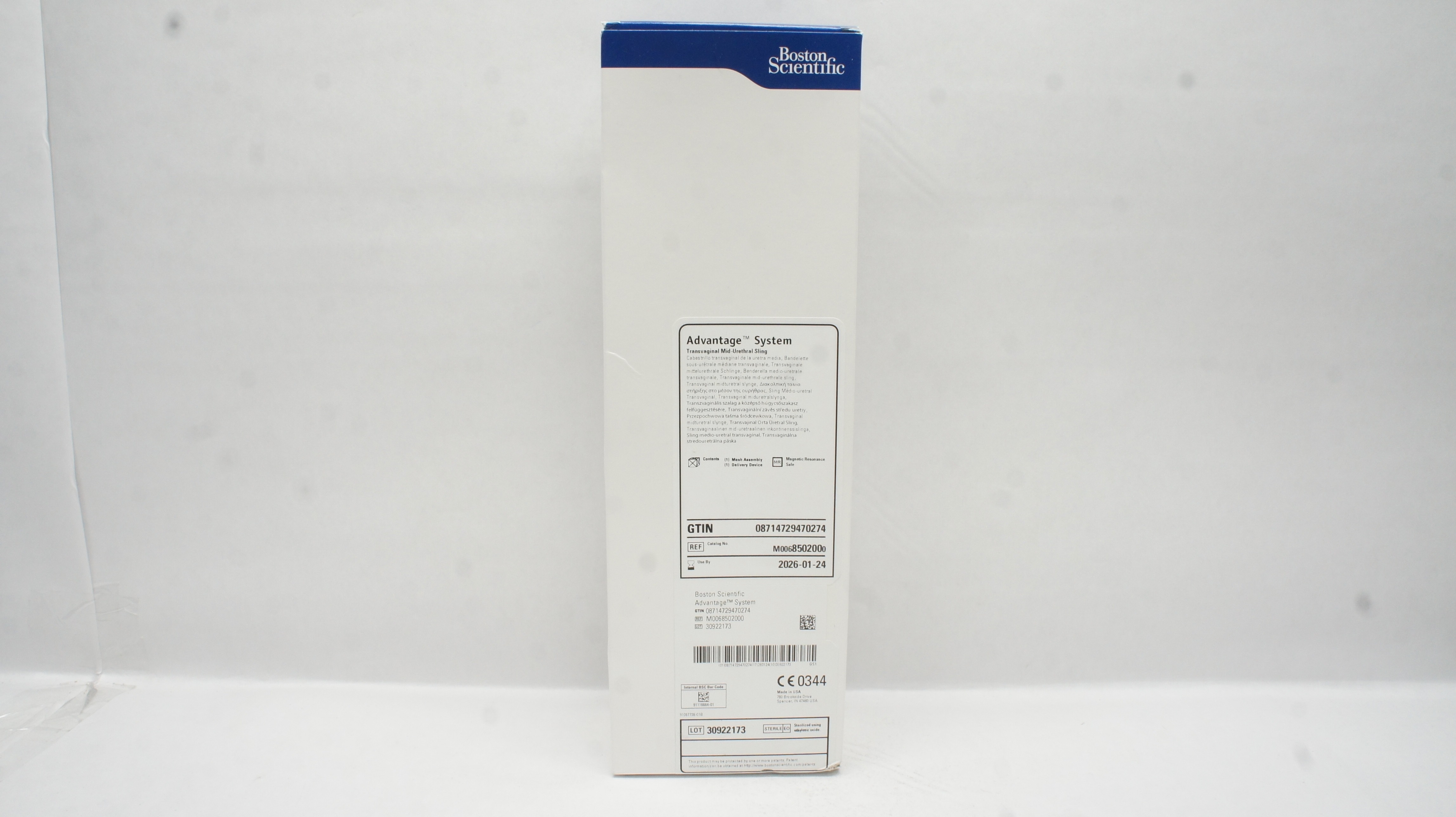 Boston Scientific M0068502000 Advantage System Transvaginal Mid-Urethral Sling
