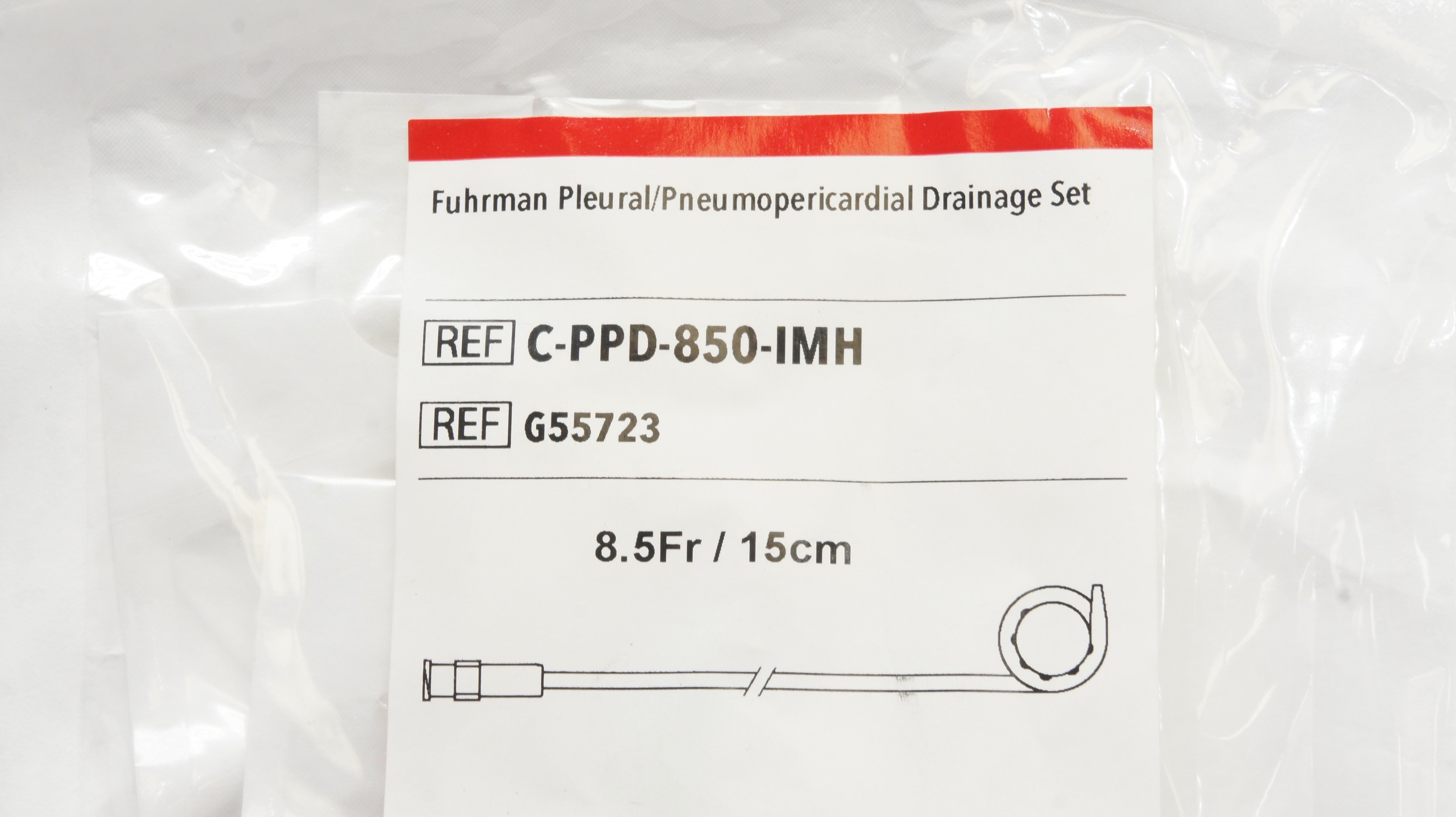 Cook Medical G55723 Fuhrman Pleural/Pneumopericardial Drainage Set 8.5Fr/15cm(x)