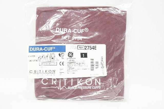 GE 2754E Dura-Cuff CRITIKON Blood Pressure Cuffs, Large Adult 31-40cm