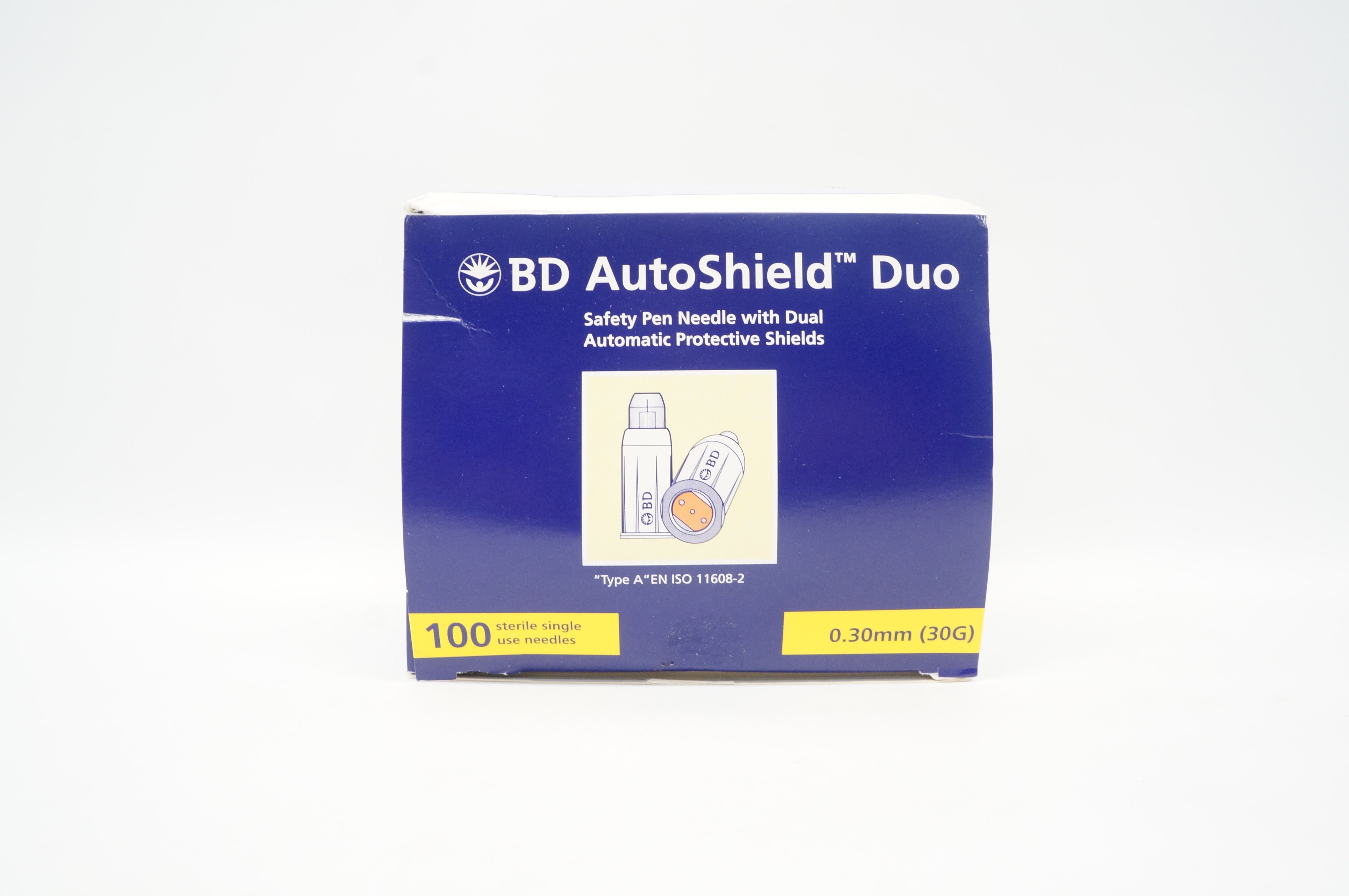 BD 329515 AutoShield Duo Safety Pen Ndle 30G x 3/16 inch - Box of 100