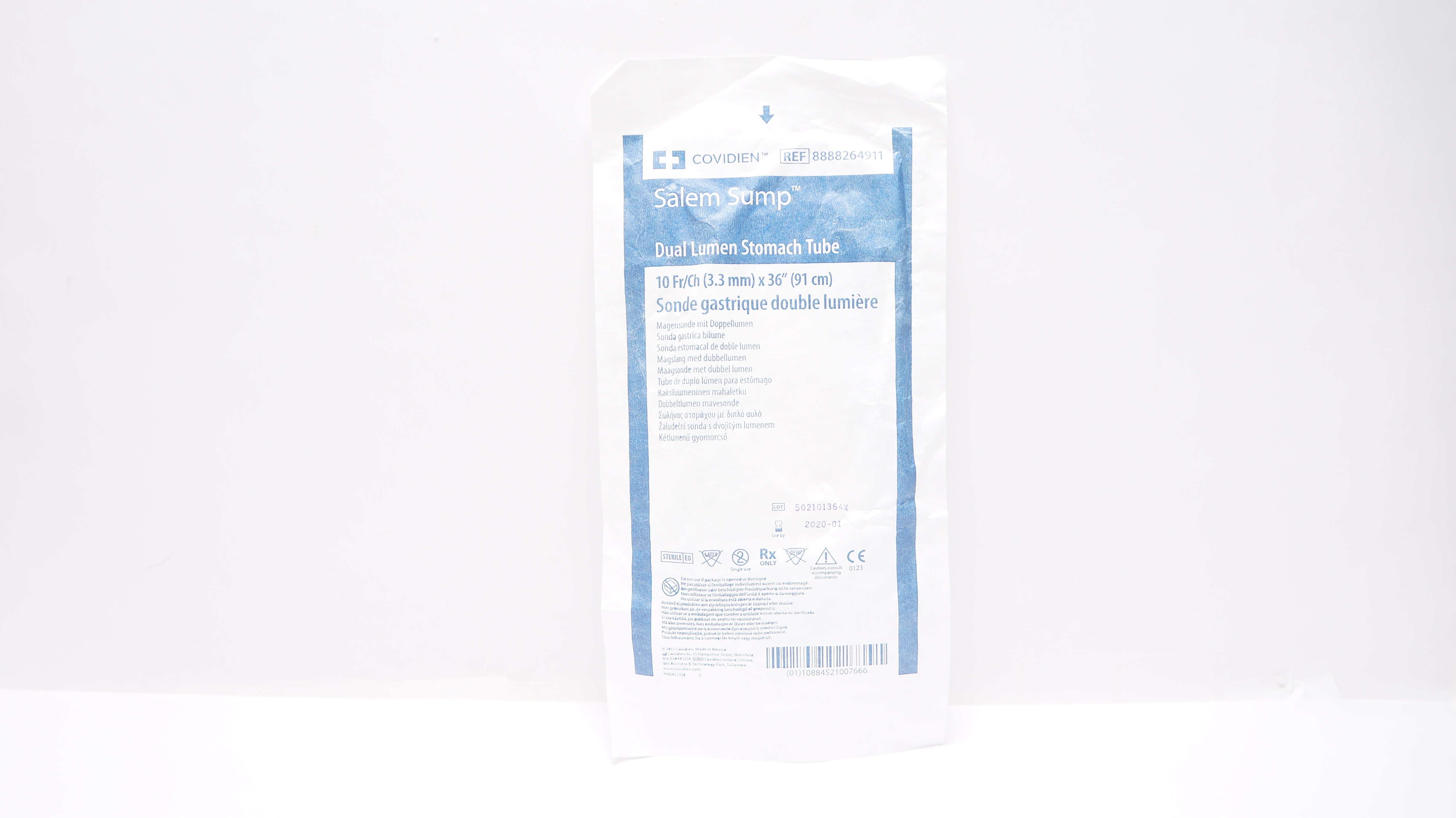 Covidien 8888264911 Salem Sump Dual Lumen Stomach Tube 10Fr. x 36inch (x)