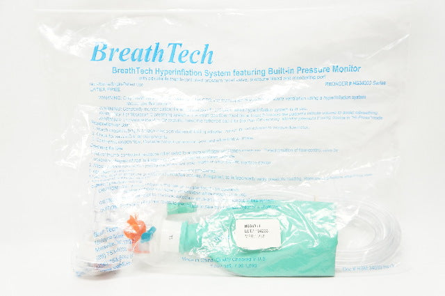 BreathTech HS34011 Hyperinflation System Featuring Built-in Pressure Monitor