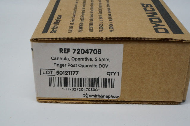 Smith&Nephew 7204708  Dyonics Cannula, Operative, 5.5mm Finger Post Opposite DOV