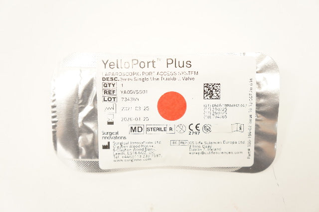 Surgical Innovations YA025VSS01 YelloPort Plus, Single Use Duckbill Valve
