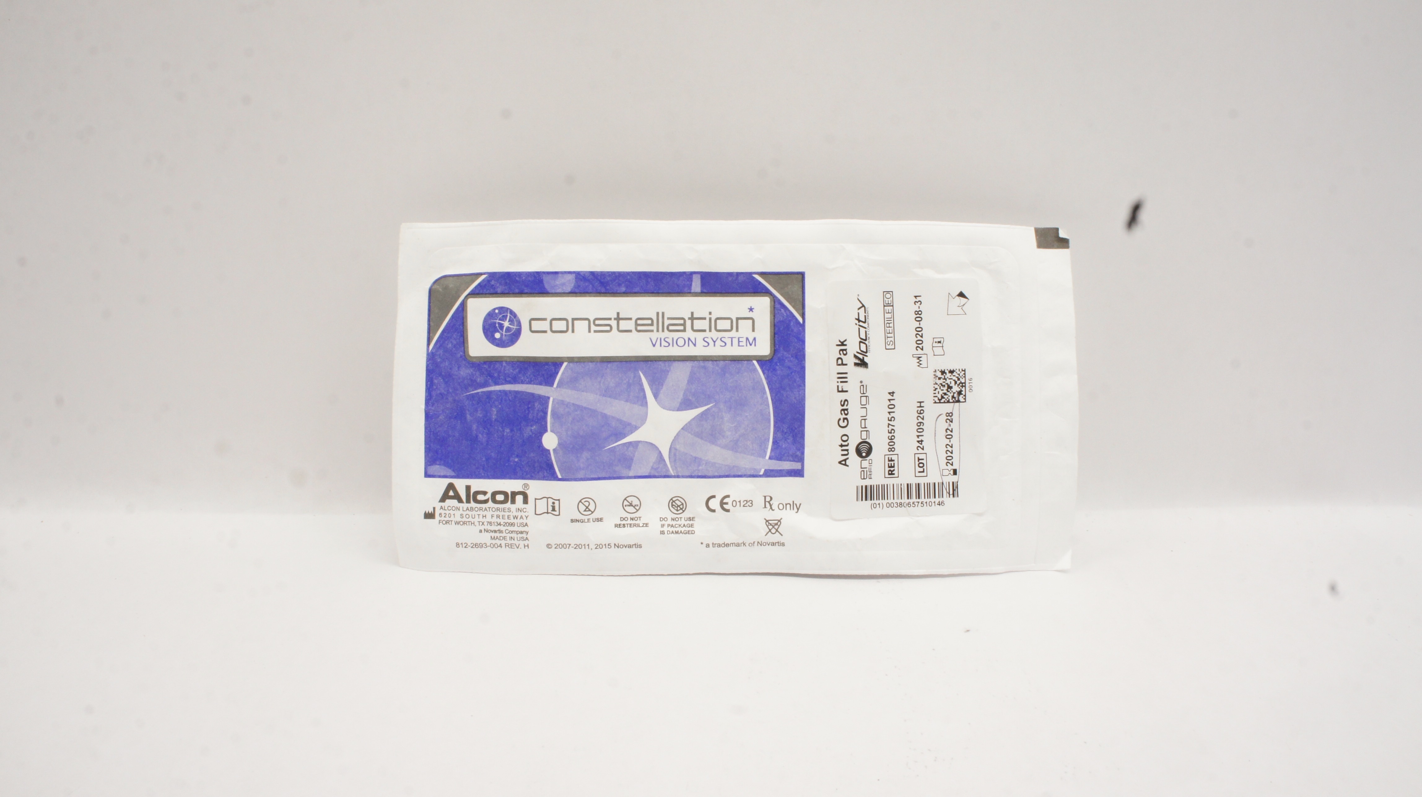 Alcon 8065751014 Constellation Vision System Auto Gas Fill Pak (x)