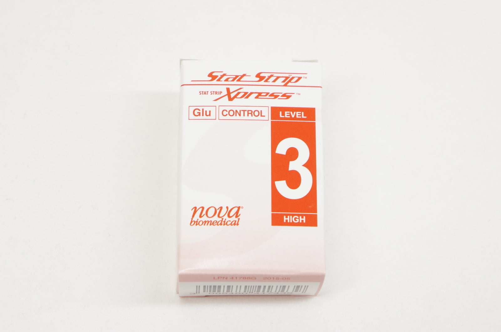 Nova Blomedical 41743 StatStrip Xpress Glu Control, Level 3 High, 4ml (x) - Box of 35