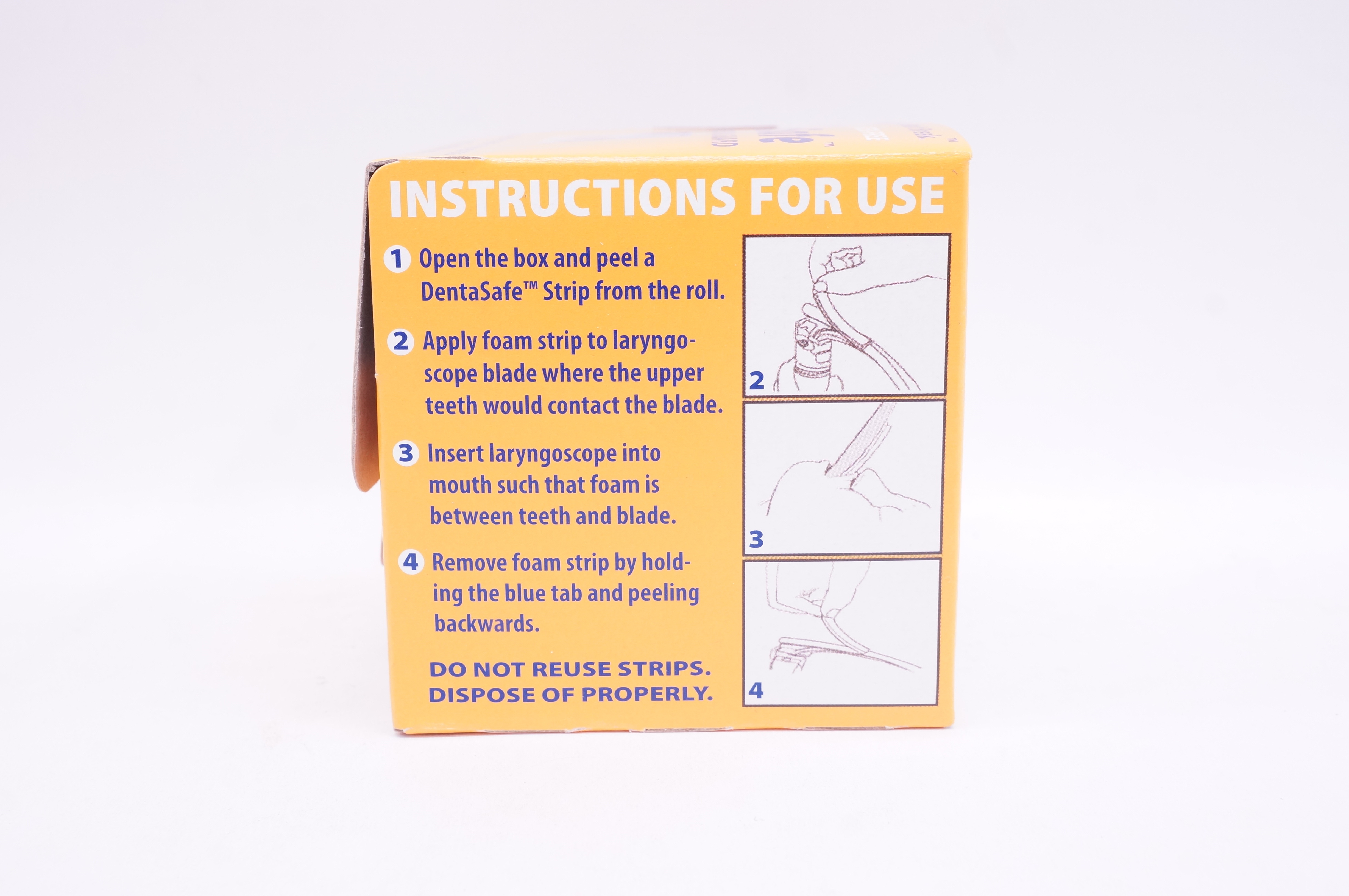 Salmon ES-001-50 DentaSafe Intubating Dental Guard Strips (x) - Box of 50