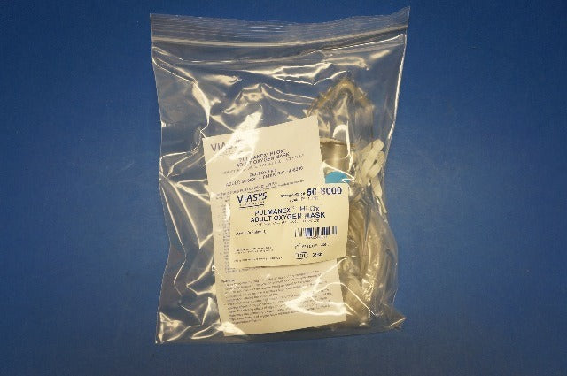 Viasys 50-8000 Pulmanex Hi-Ox Adult Oxygen Mask ~ Case of 10