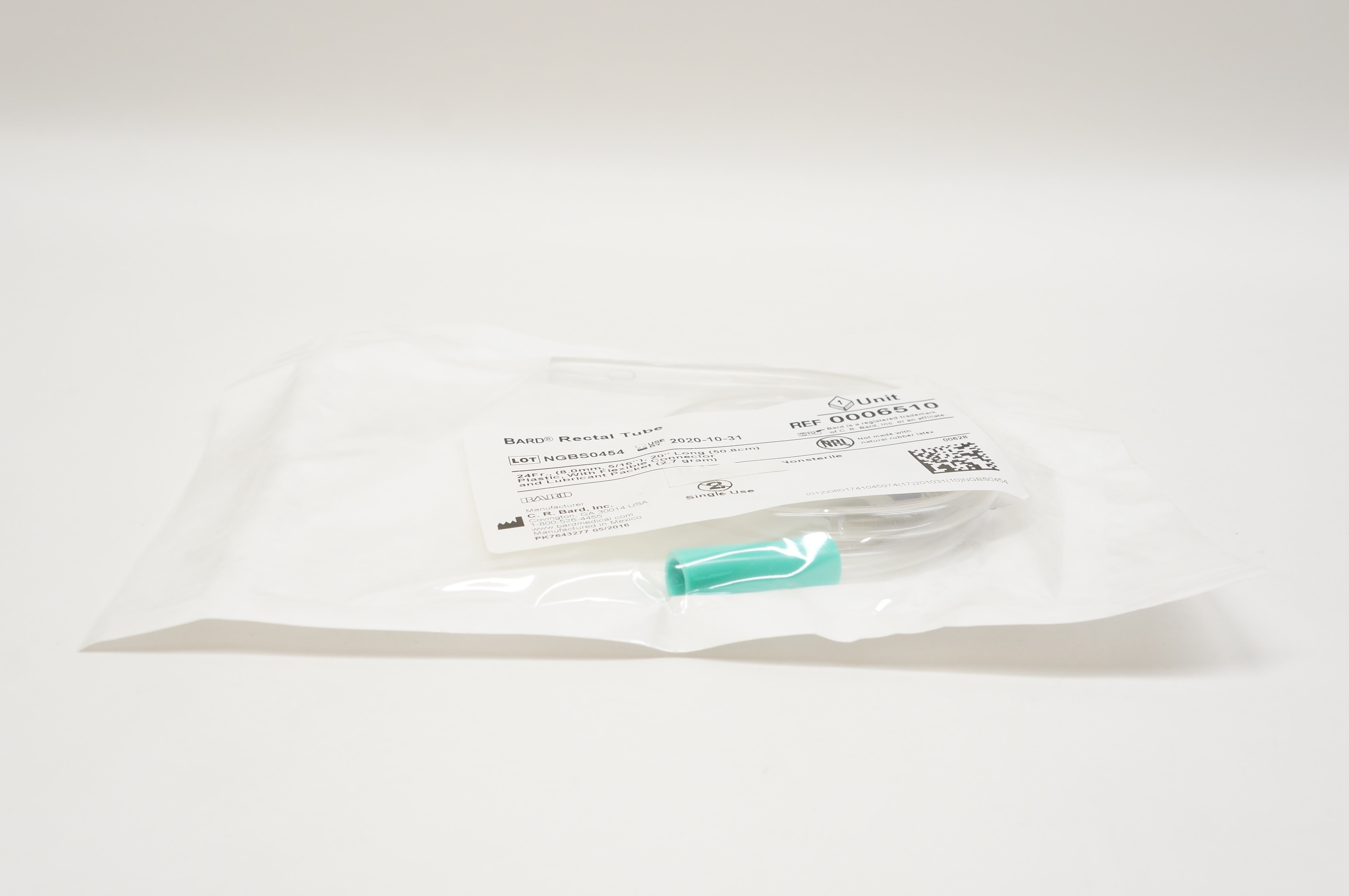 Bard 0006510 Rectal Tube 24Fr., 20inch Long (x)