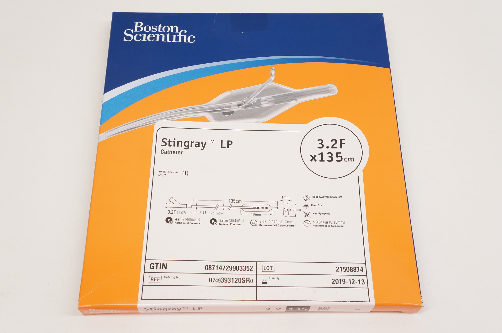 Boston Scientific 393120SR Stingray LP Cath. 3.2F x 135cm (x)