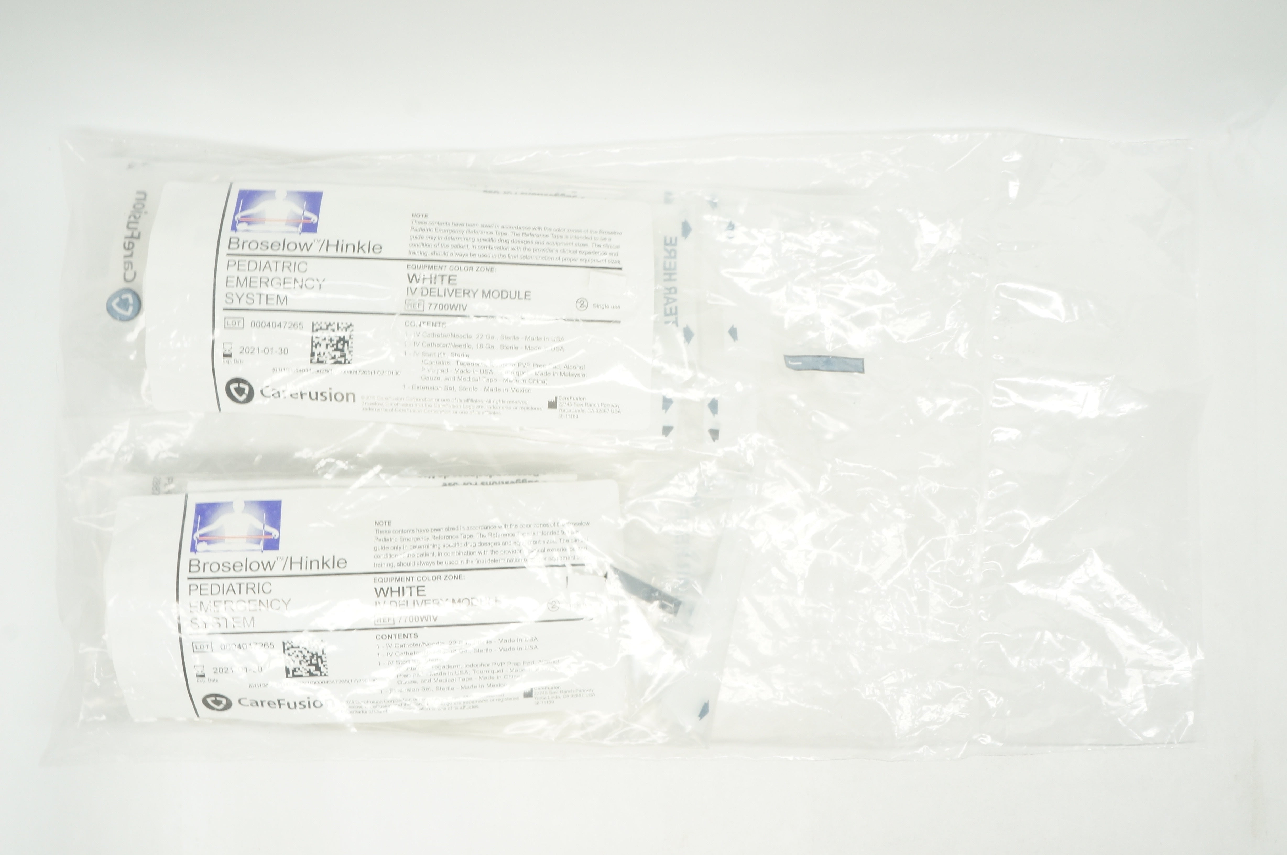 CareFusion 7700WIV Broselow Hinkle Pediatric Emergency System (x) - Pack of 2