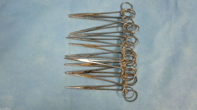 Alan Scott Rankin Hemo Forceps Straight Serrated 6-1/4in ~ Lot of 12