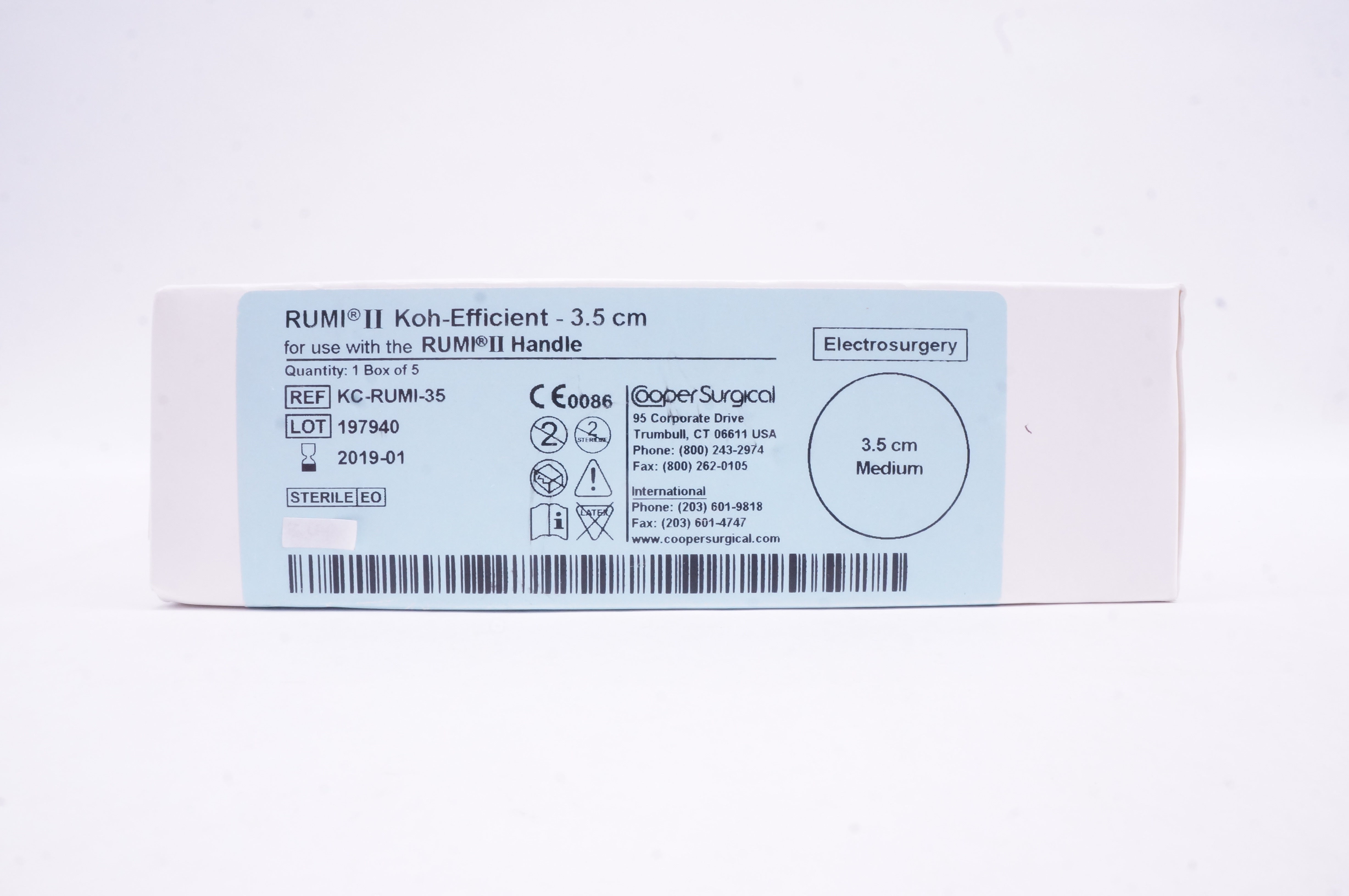Cooper Surgical KC-RUMI-35 RUMI II Koh-Efficient 3.5cm Medium (x) - Box of 5