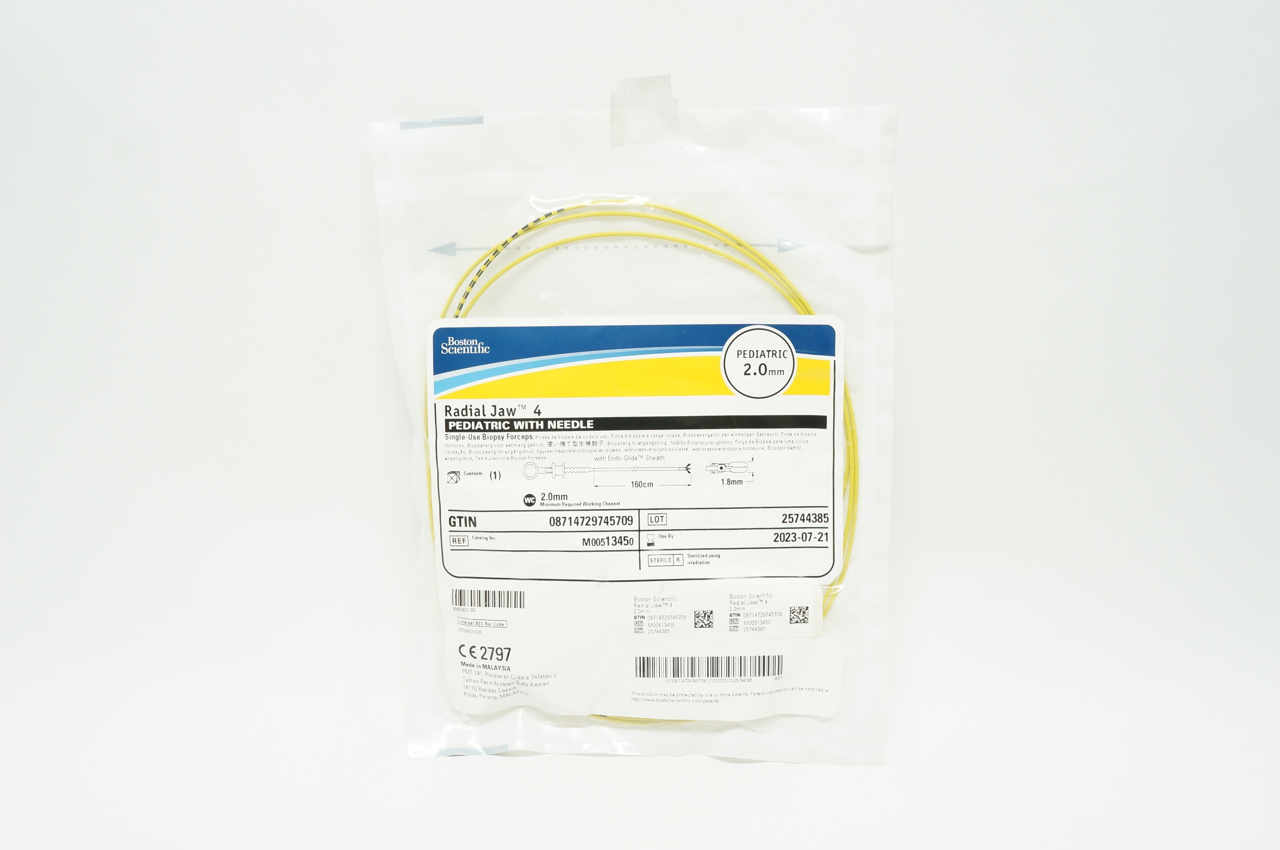 Boston Scientific M00513450 Radial Jaw 4 Pediatric w/ Ndle, Pediatric 2.0mm (x)